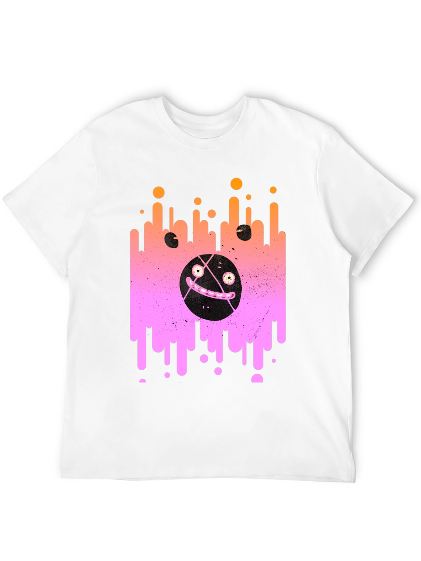 Abstract Graphic Print Crew Neck T-Shirt