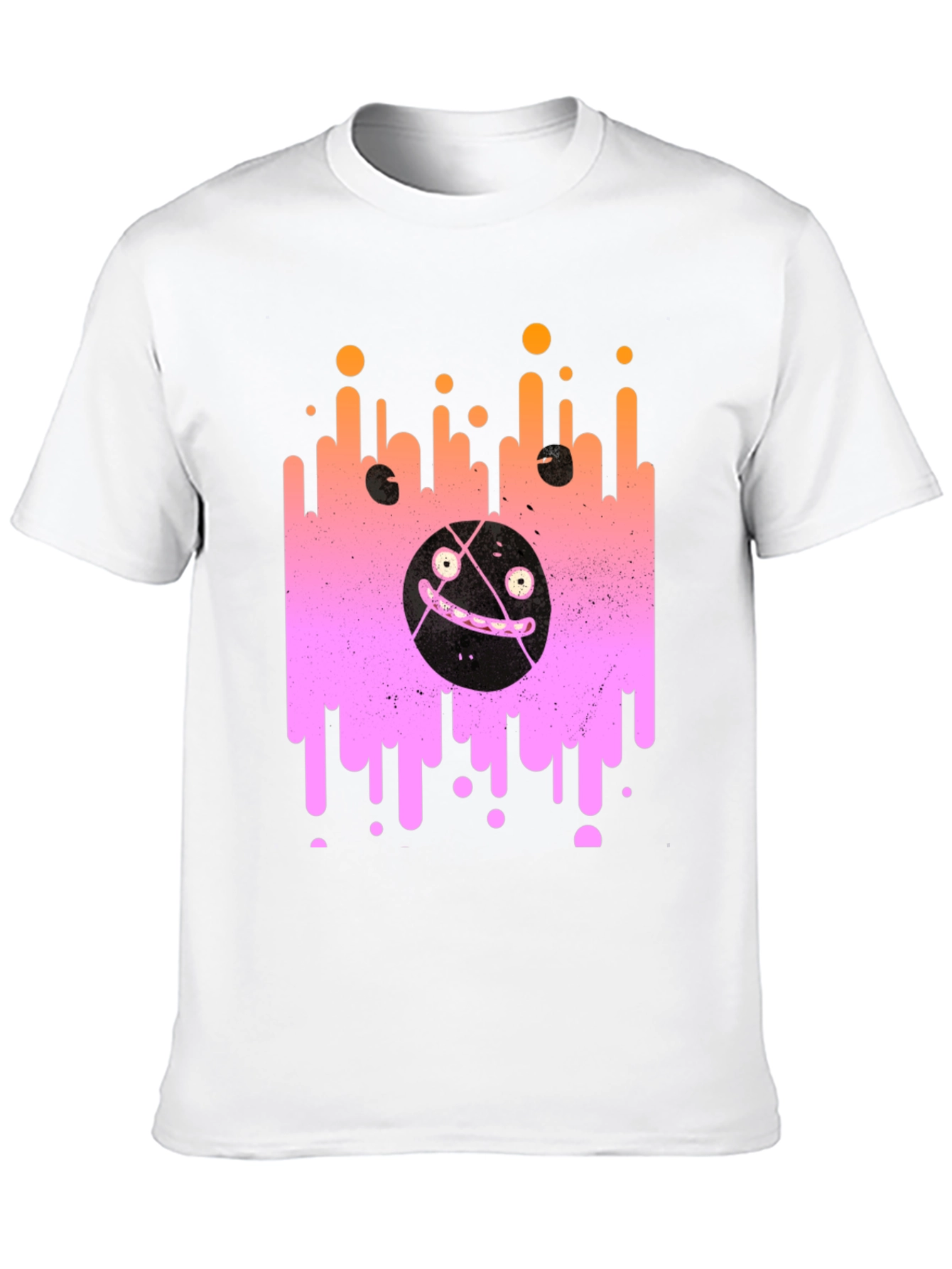 Abstract Graphic Print Crew Neck T-Shirt