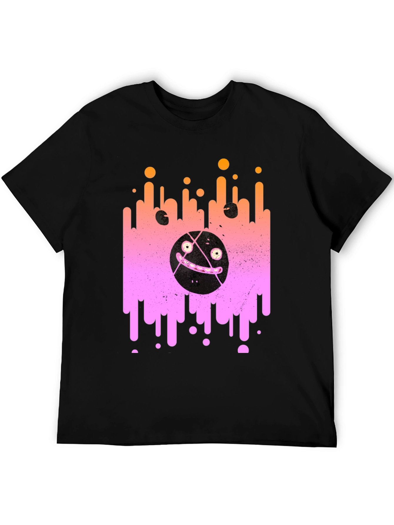 Abstract Graphic Print Crew Neck T-Shirt
