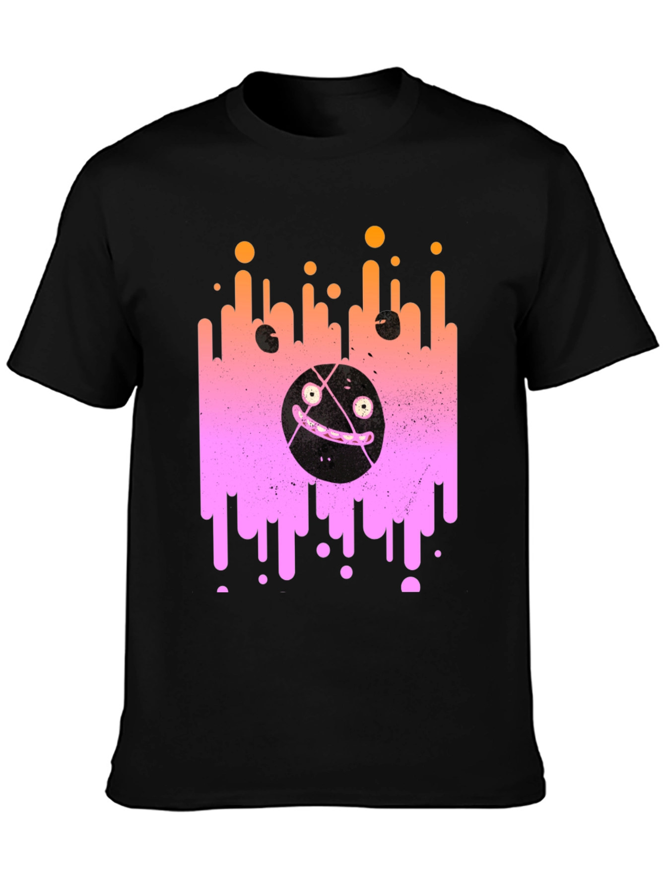 Abstract Graphic Print Crew Neck T-Shirt