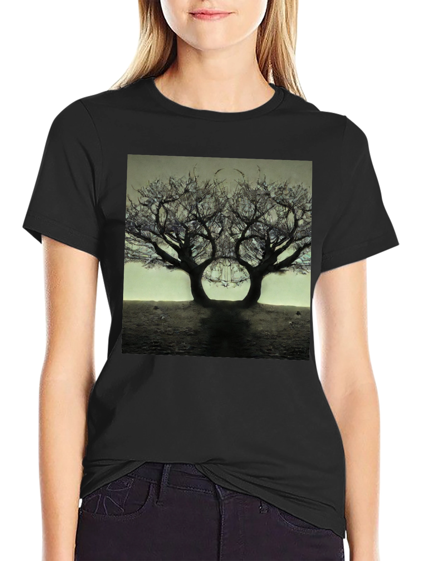 Surreal Tree of Life Graphic T-Shirt