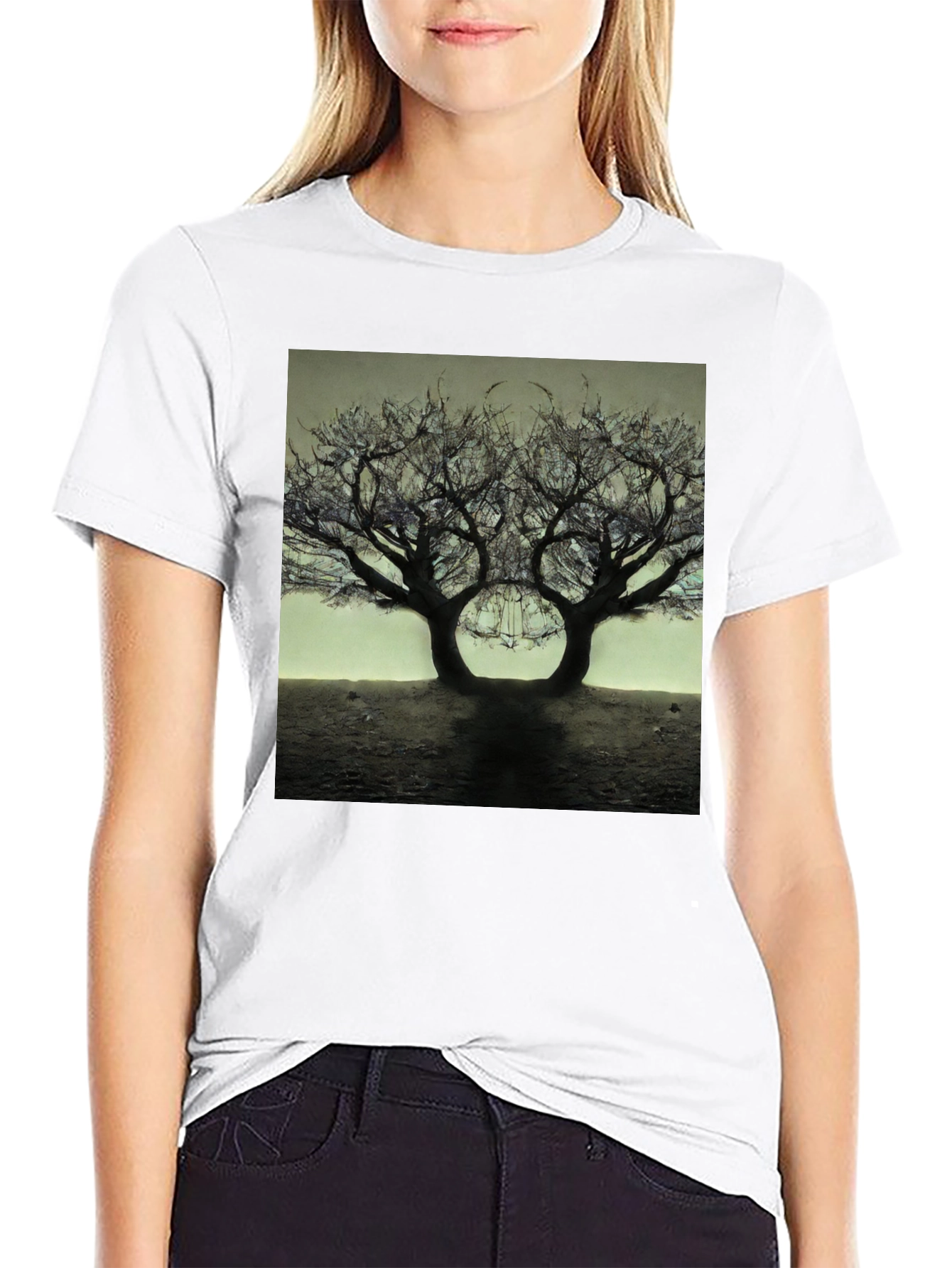 Surreal Tree of Life Graphic T-Shirt