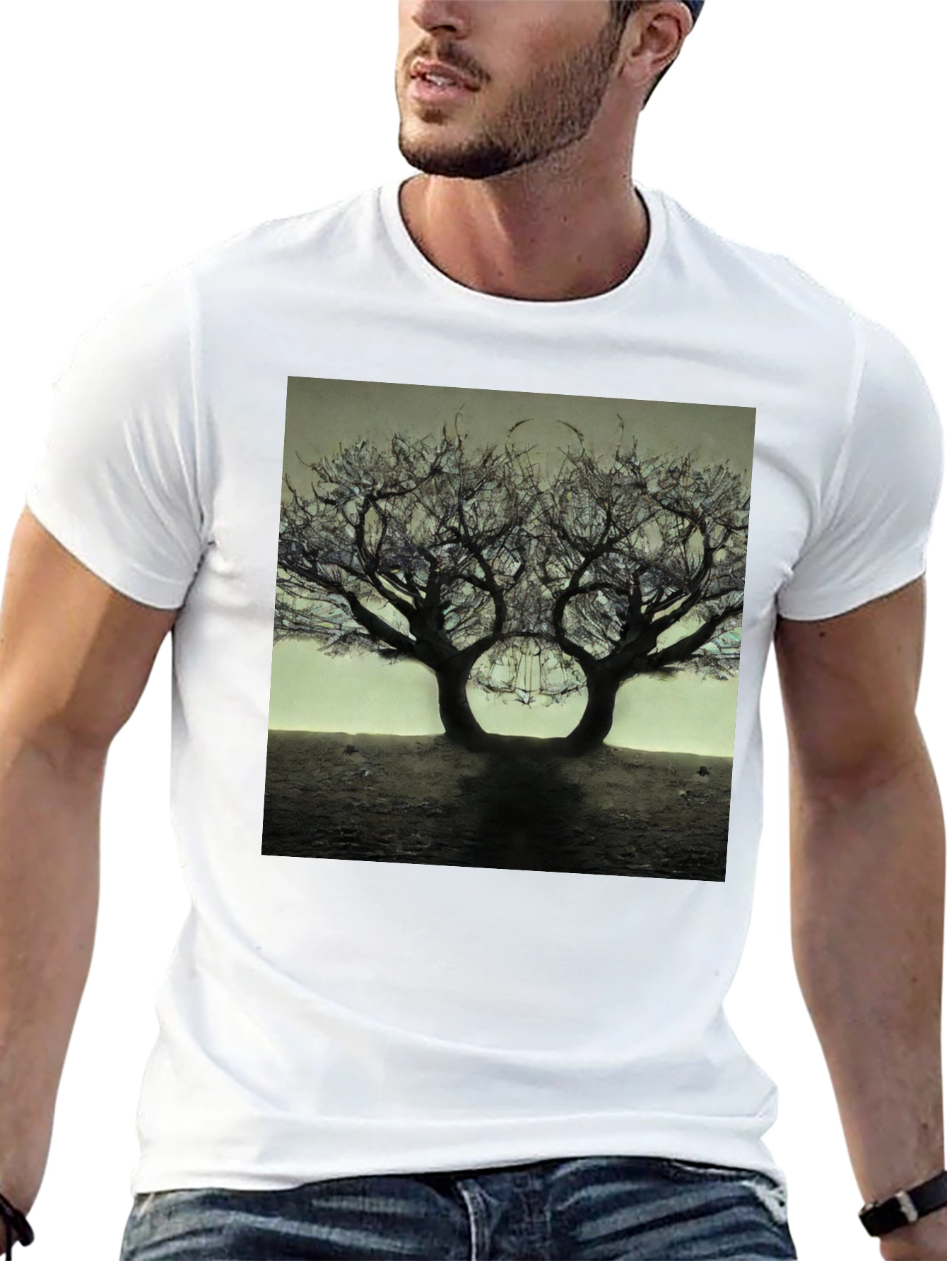 Surreal Tree of Life Graphic T-Shirt