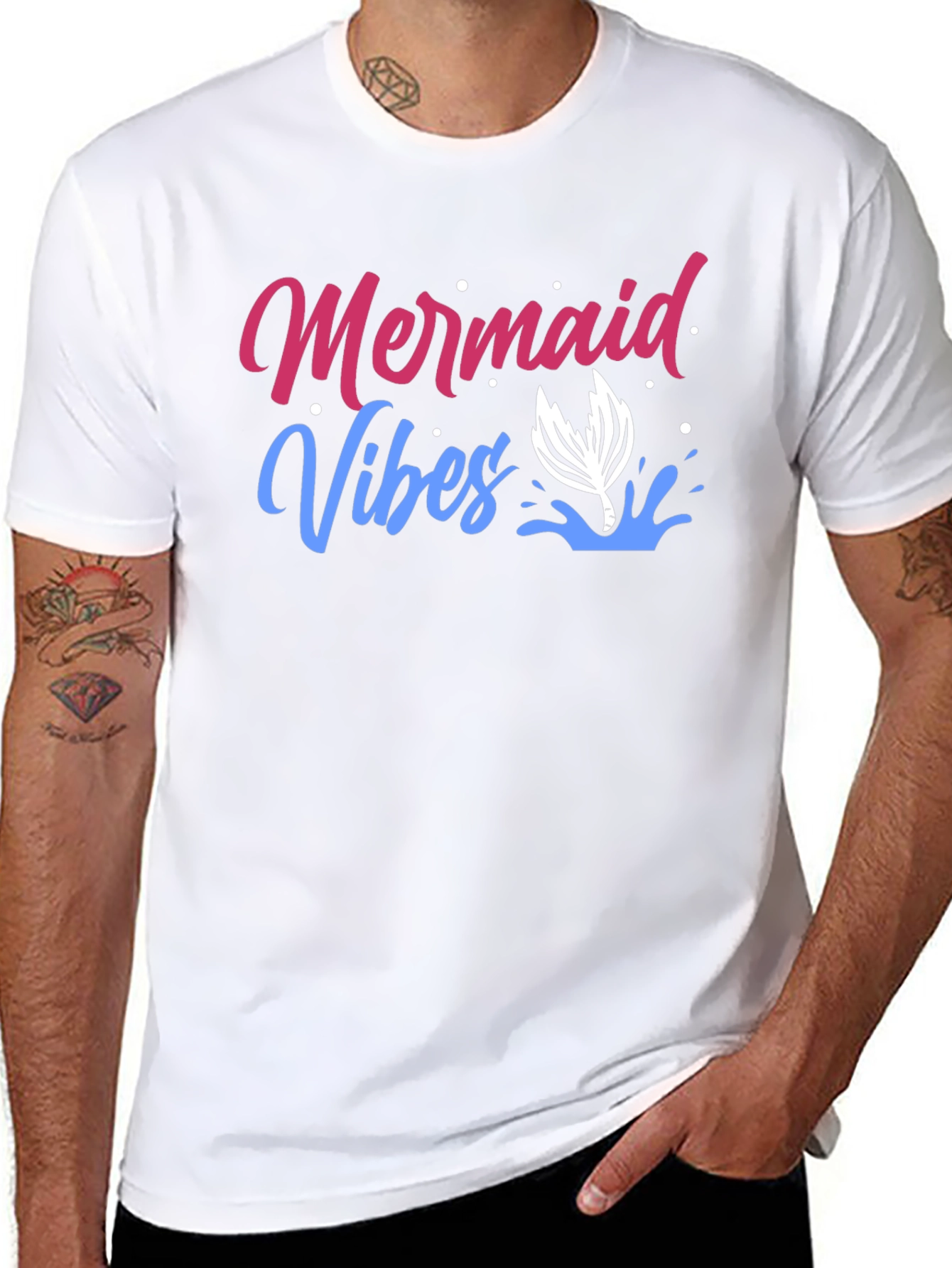 Mermaid Vibes T-Shirt - Trendy Graphic Tee