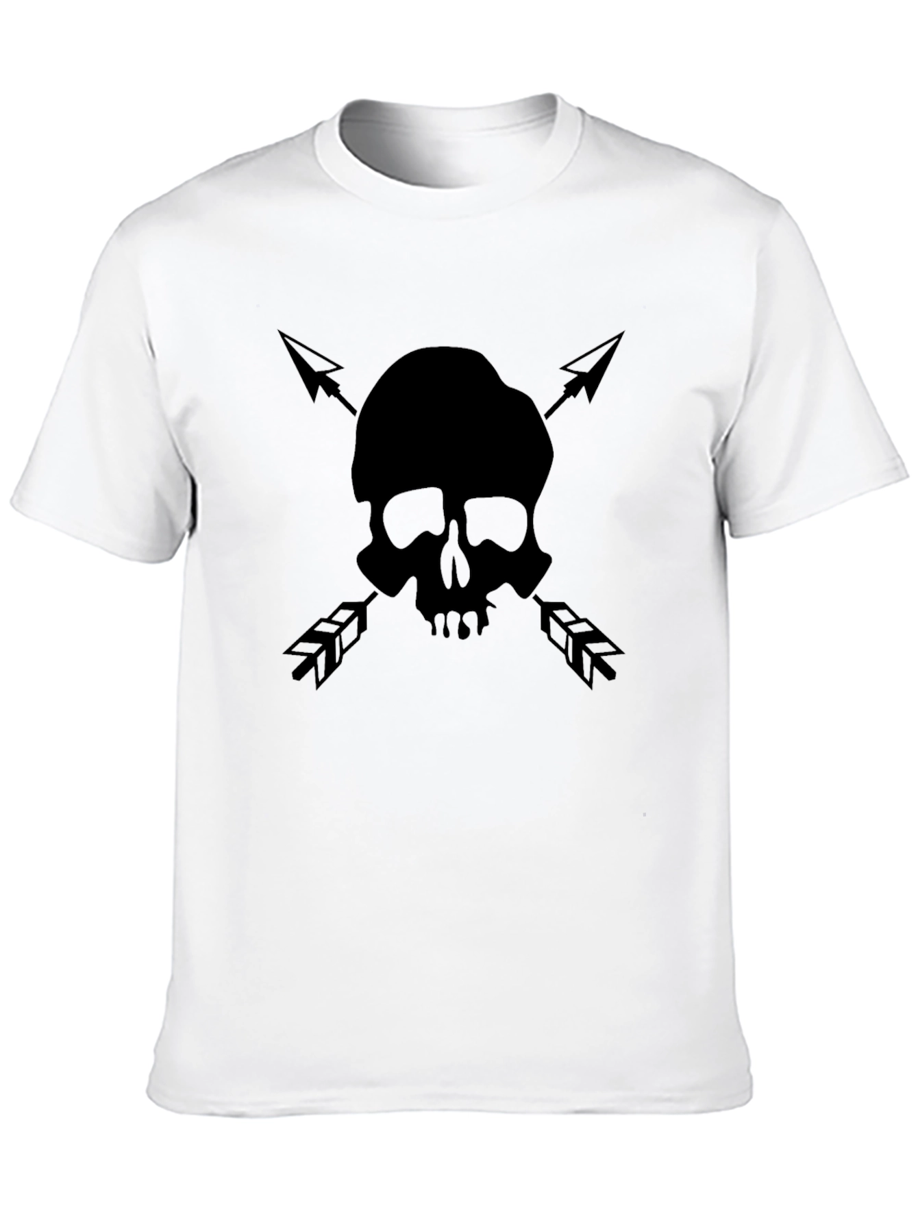 Skull & Arrow Graphic Tee - Black