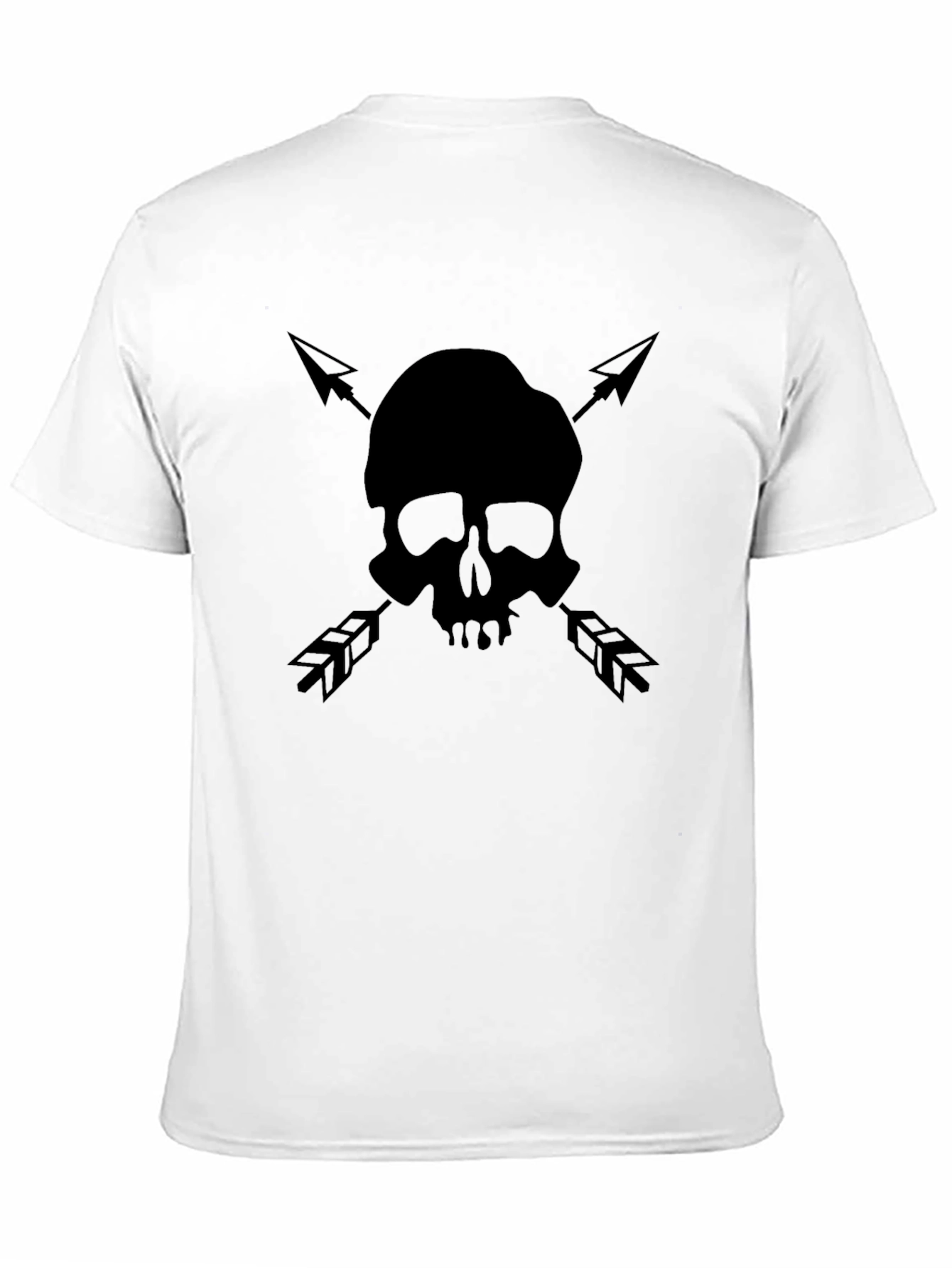 Skull & Arrow Graphic Tee - Black