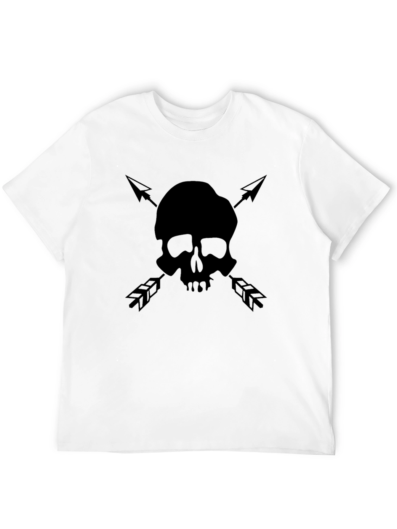 Skull & Arrow Graphic Tee - Black