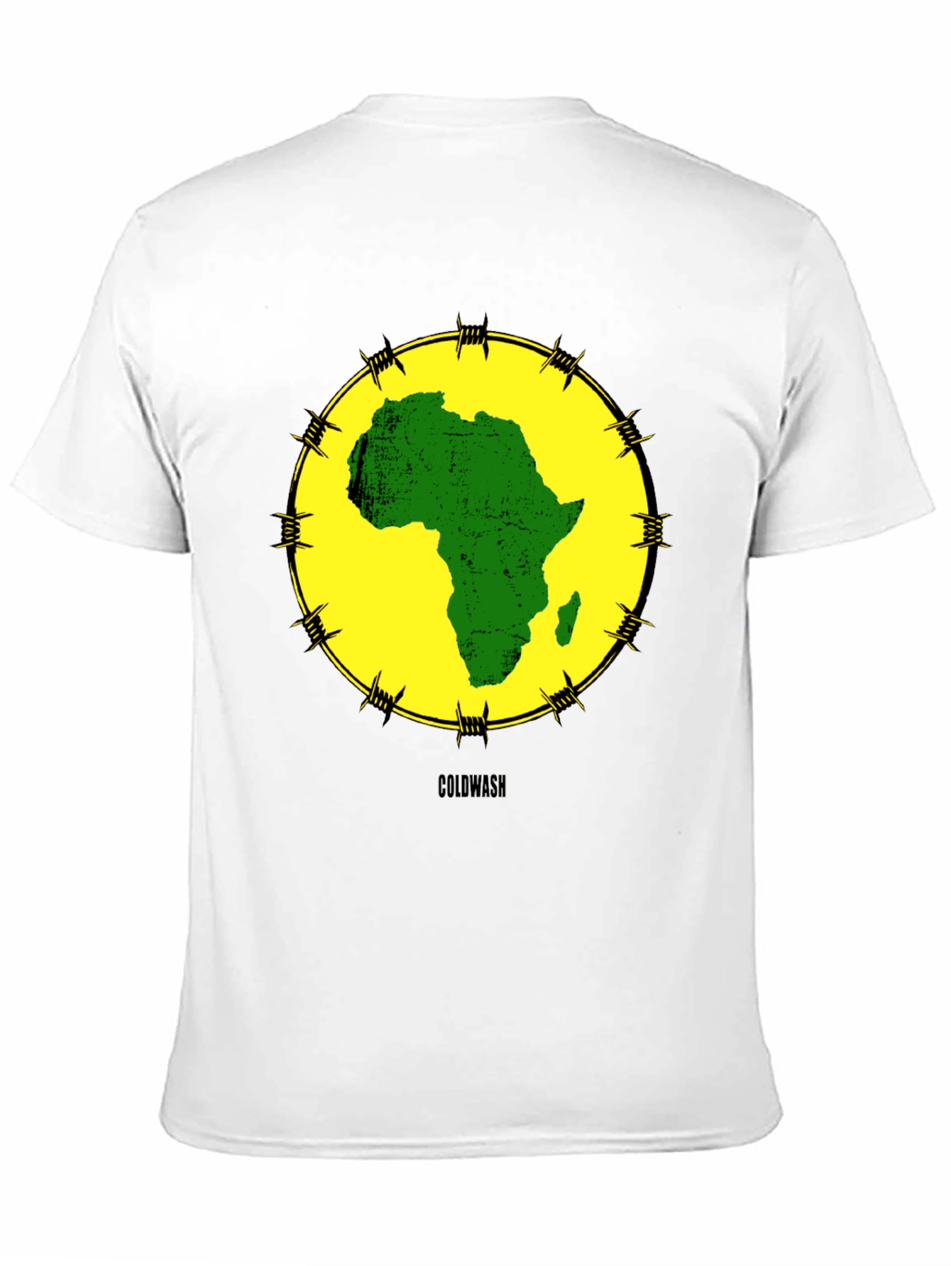 Africa Map Graphic Tee - Black Cotton T-Shirt
