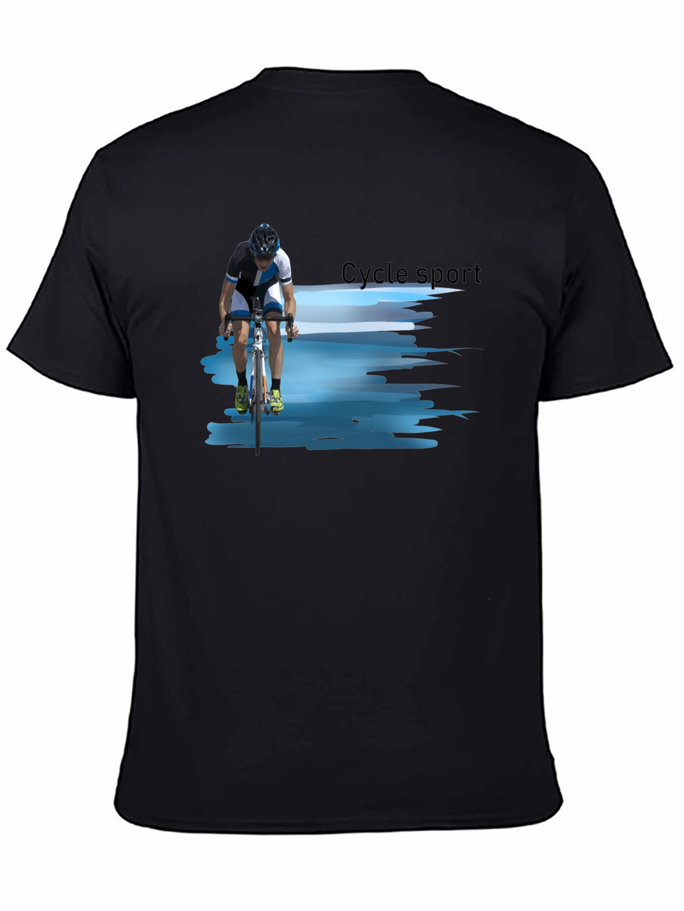 Cycle Sport Graphic Tee - Black