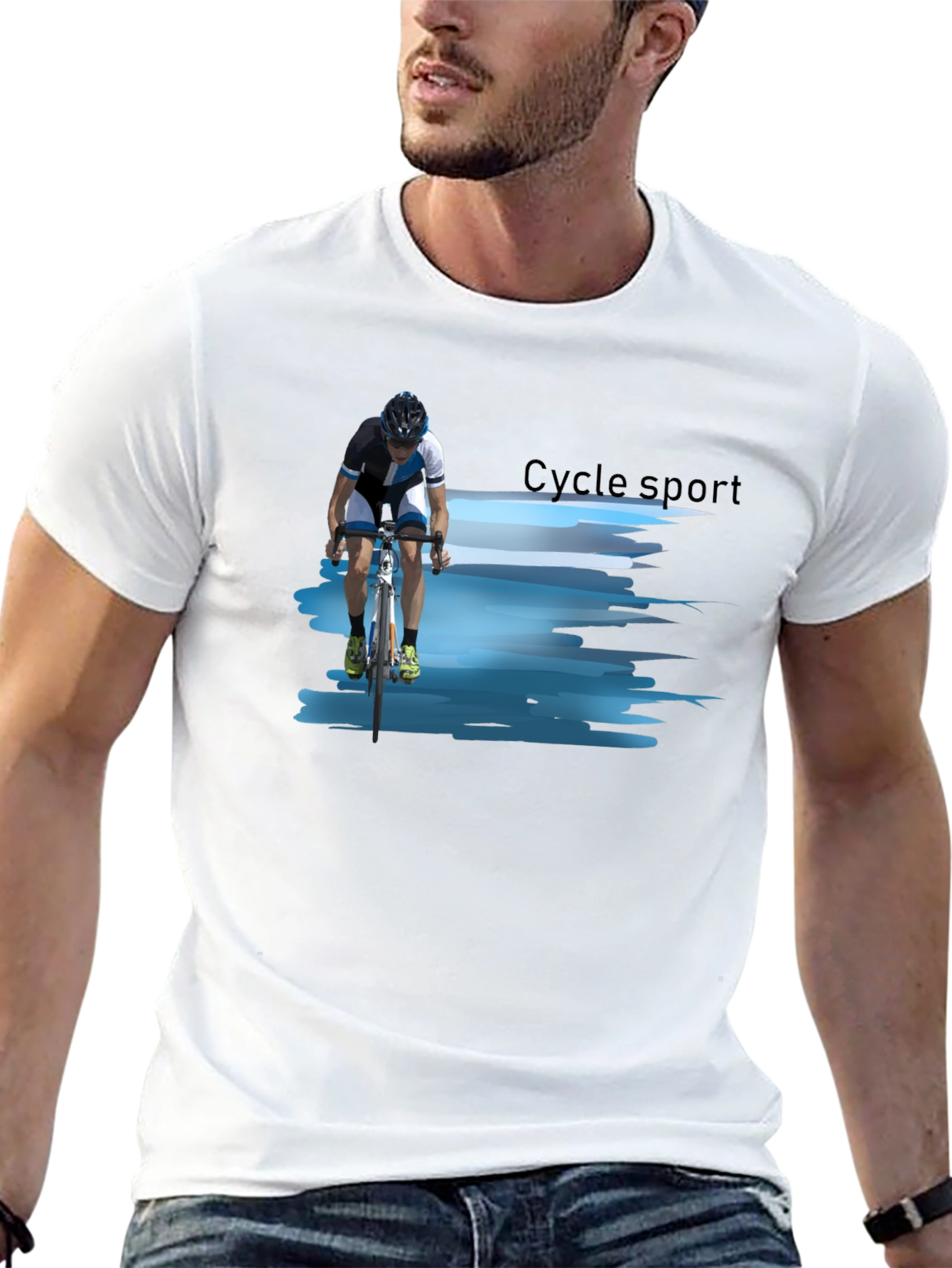 Cycle Sport Graphic Tee - Black