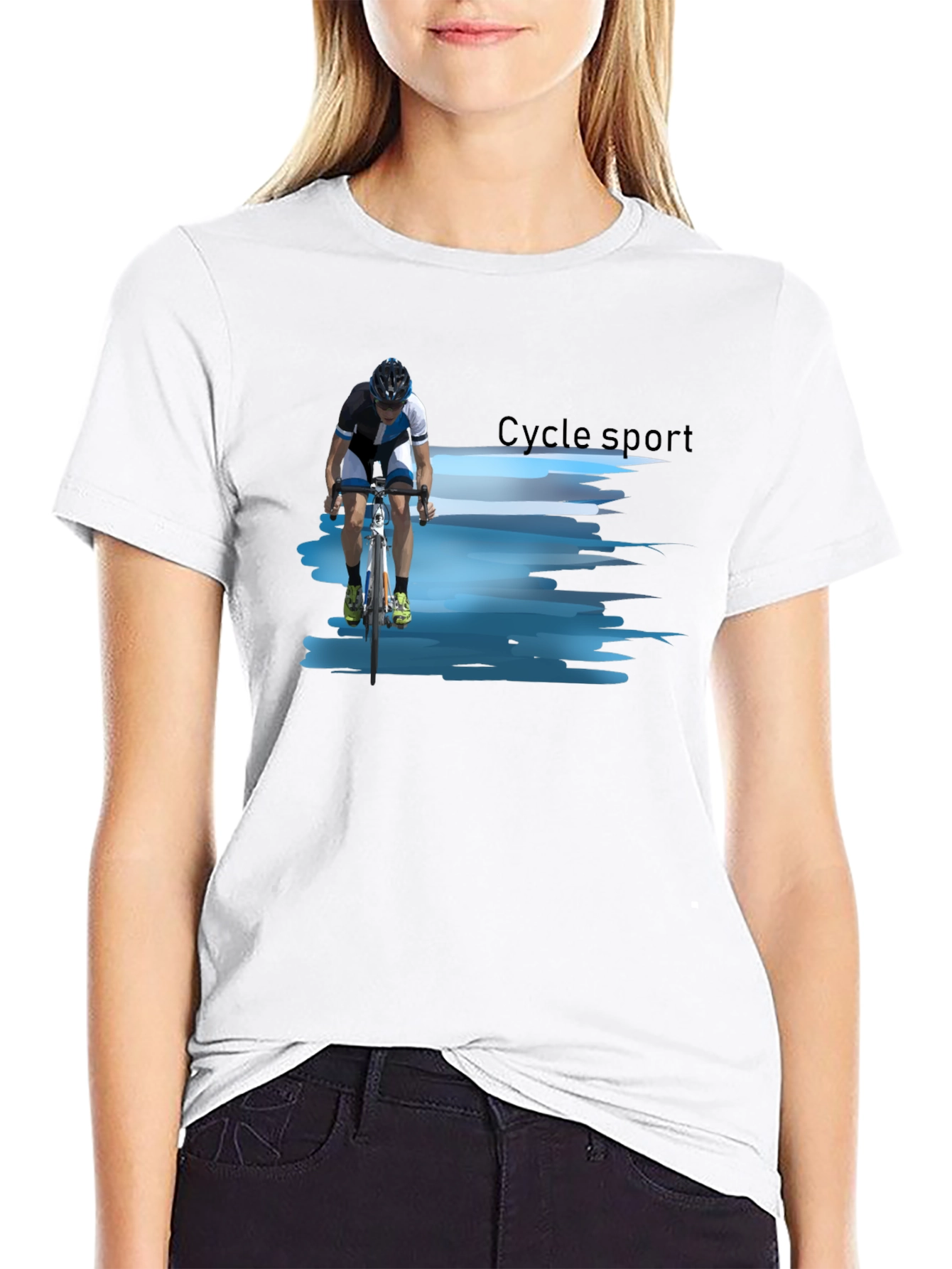 Cycle Sport Graphic Tee - Black