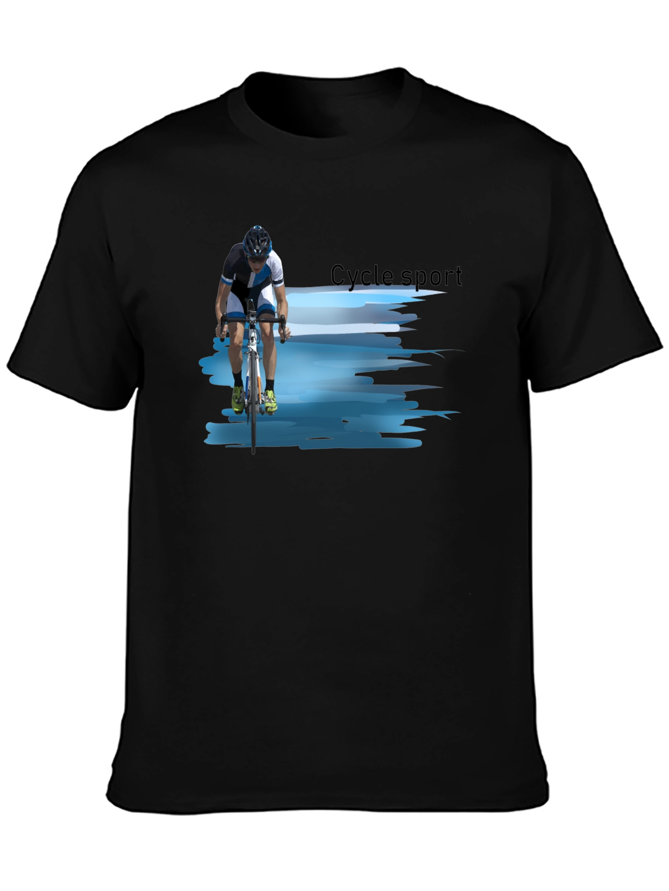 Cycle Sport Graphic Tee - Black