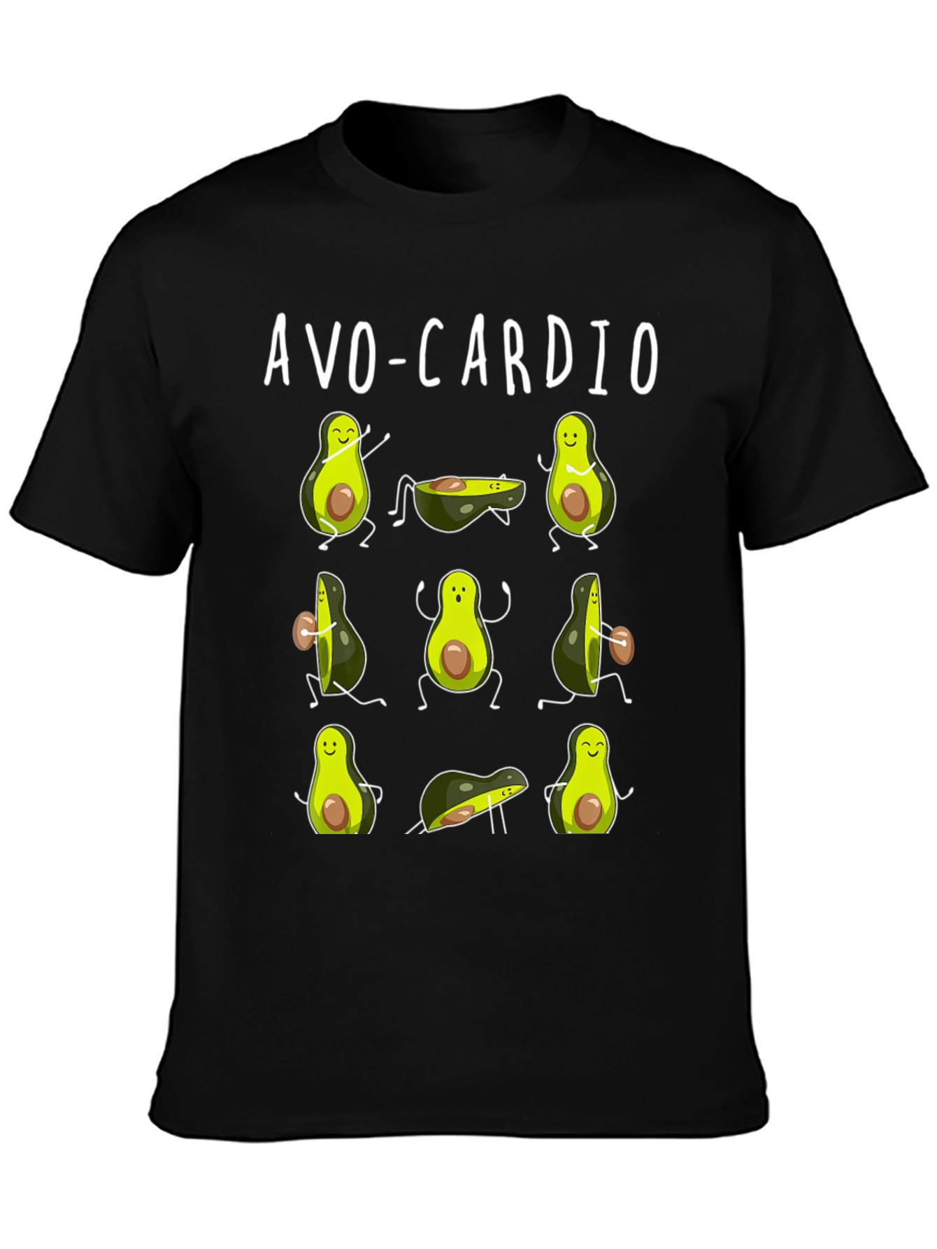 Avo-Cardio Funny Avocado Workout T-Shirt