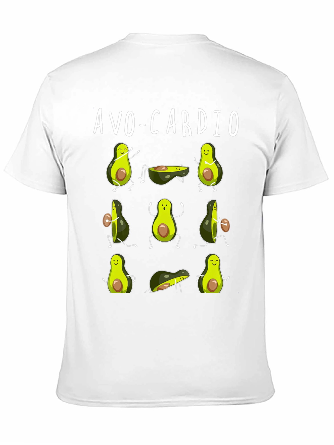 Avo-Cardio Funny Avocado Workout T-Shirt