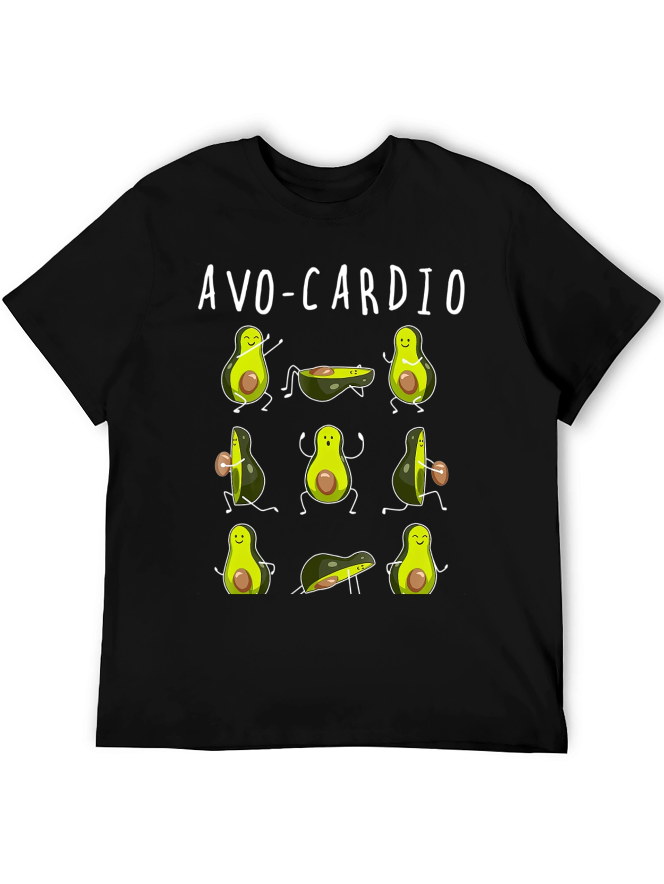 Avo-Cardio Funny Avocado Workout T-Shirt