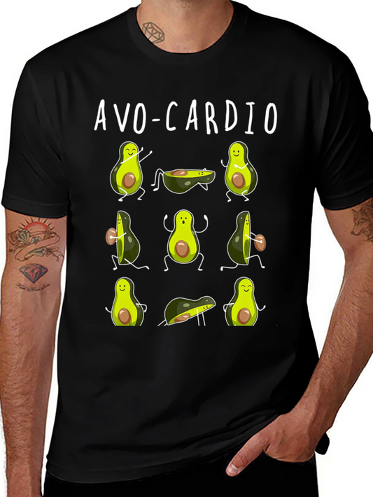 Avo-Cardio Funny Avocado Workout T-Shirt
