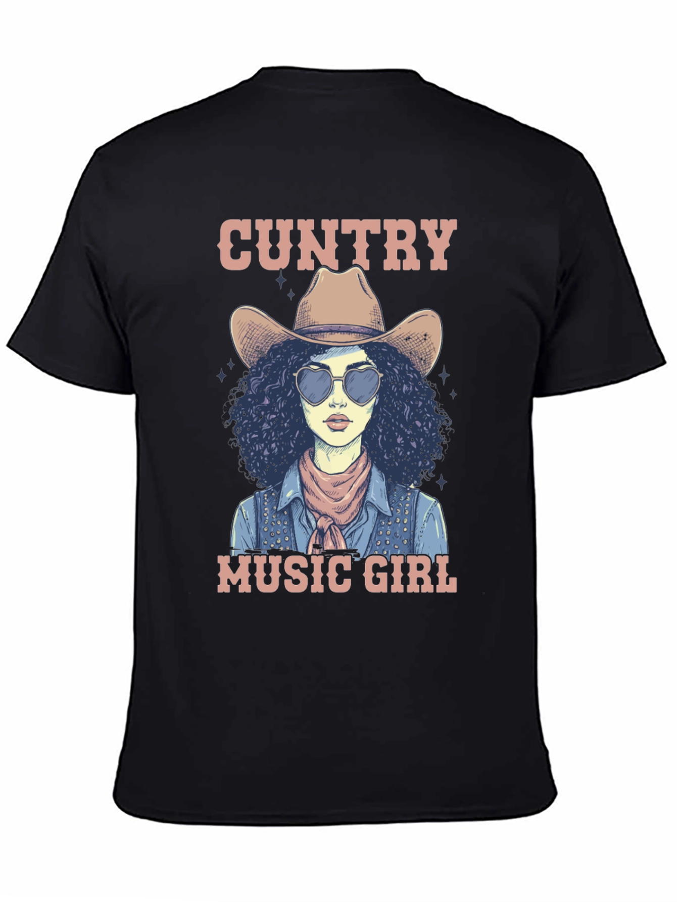 Country Music Girl Graphic T-Shirt