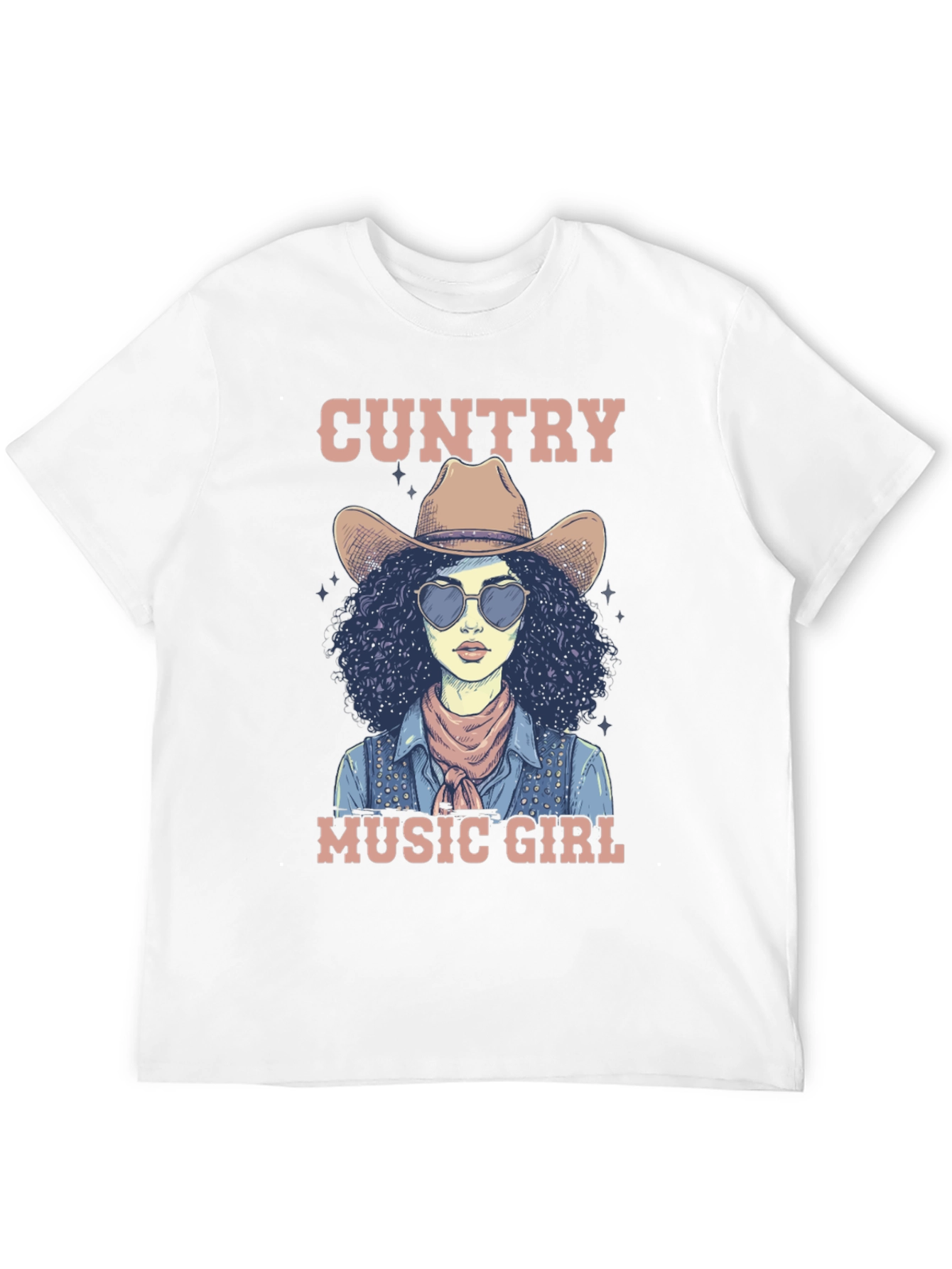 Country Music Girl Graphic T-Shirt