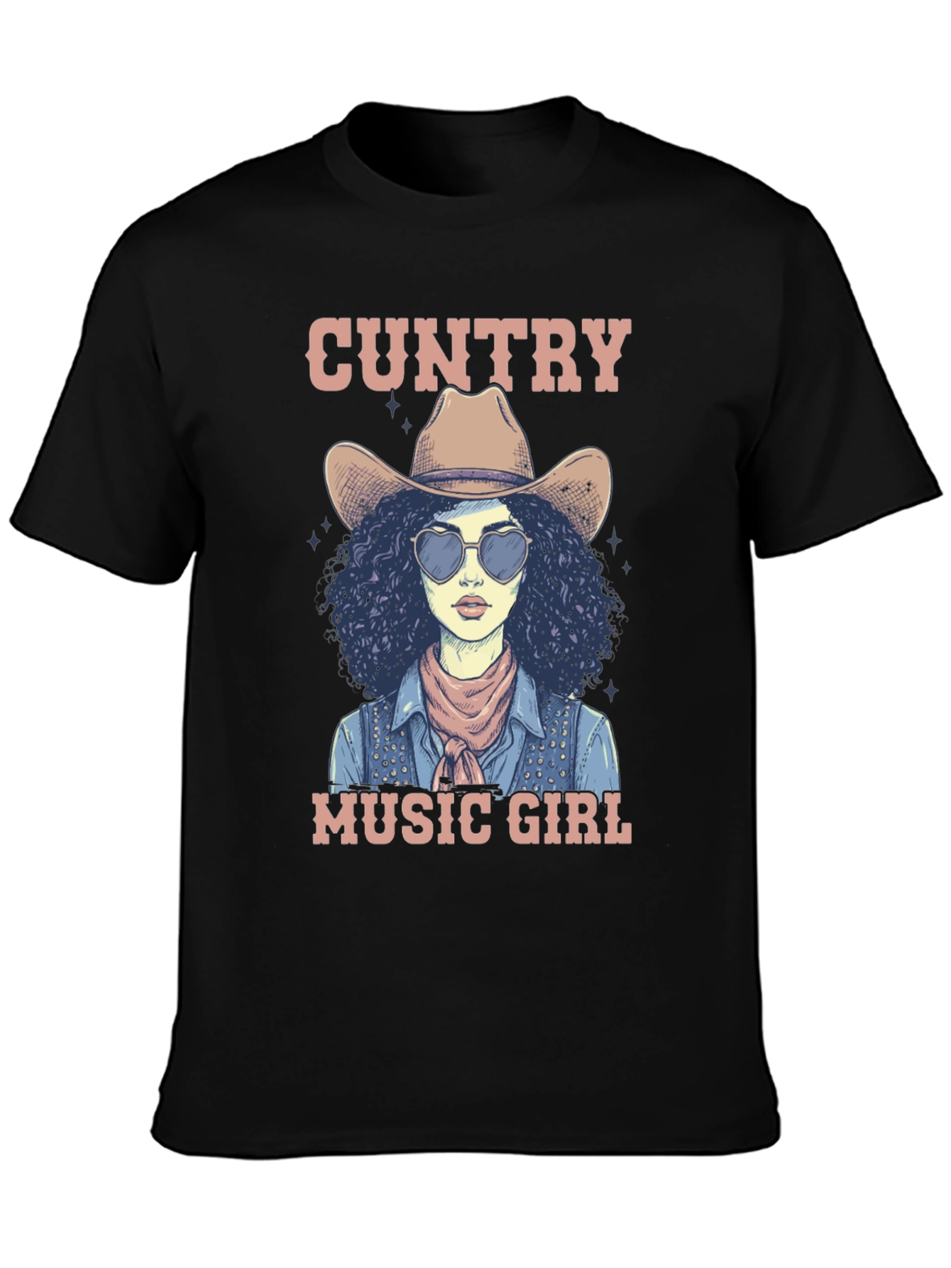Country Music Girl Graphic T-Shirt