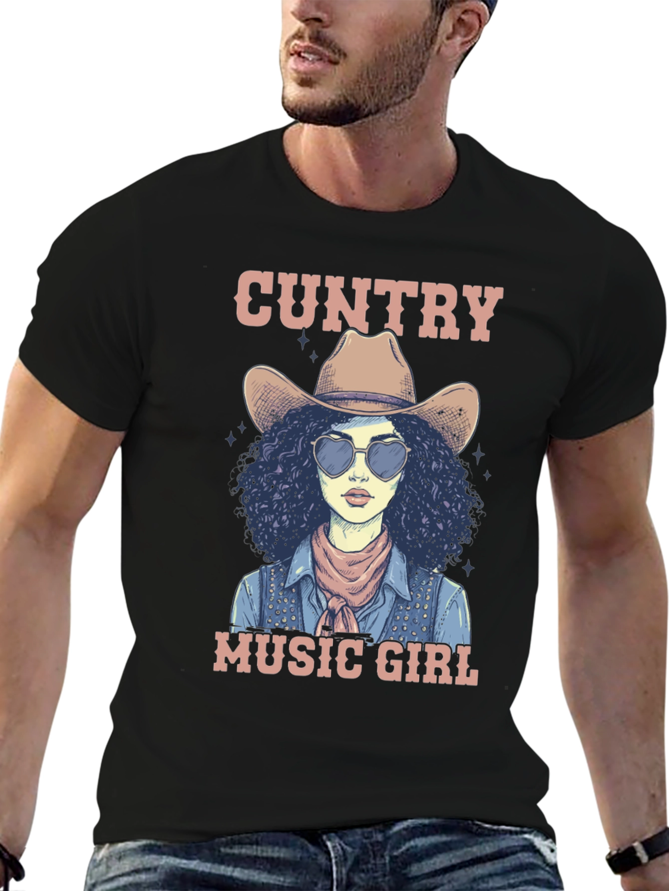 Country Music Girl Graphic T-Shirt