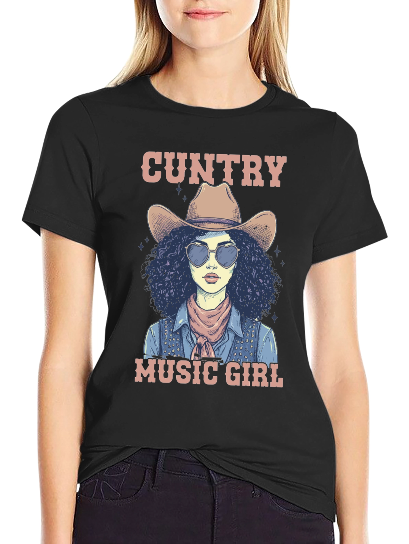 Country Music Girl Graphic T-Shirt