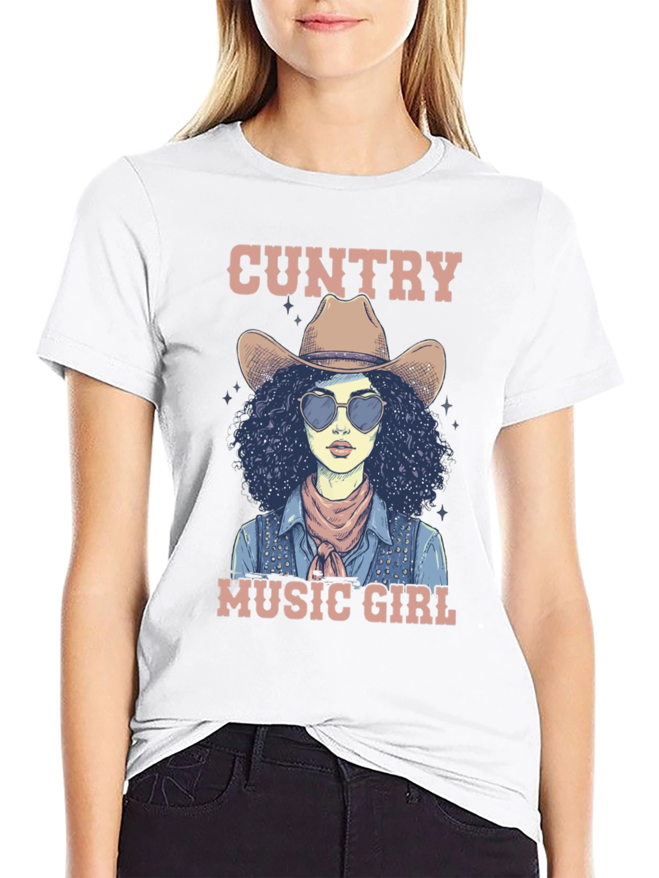 Country Music Girl Graphic T-Shirt