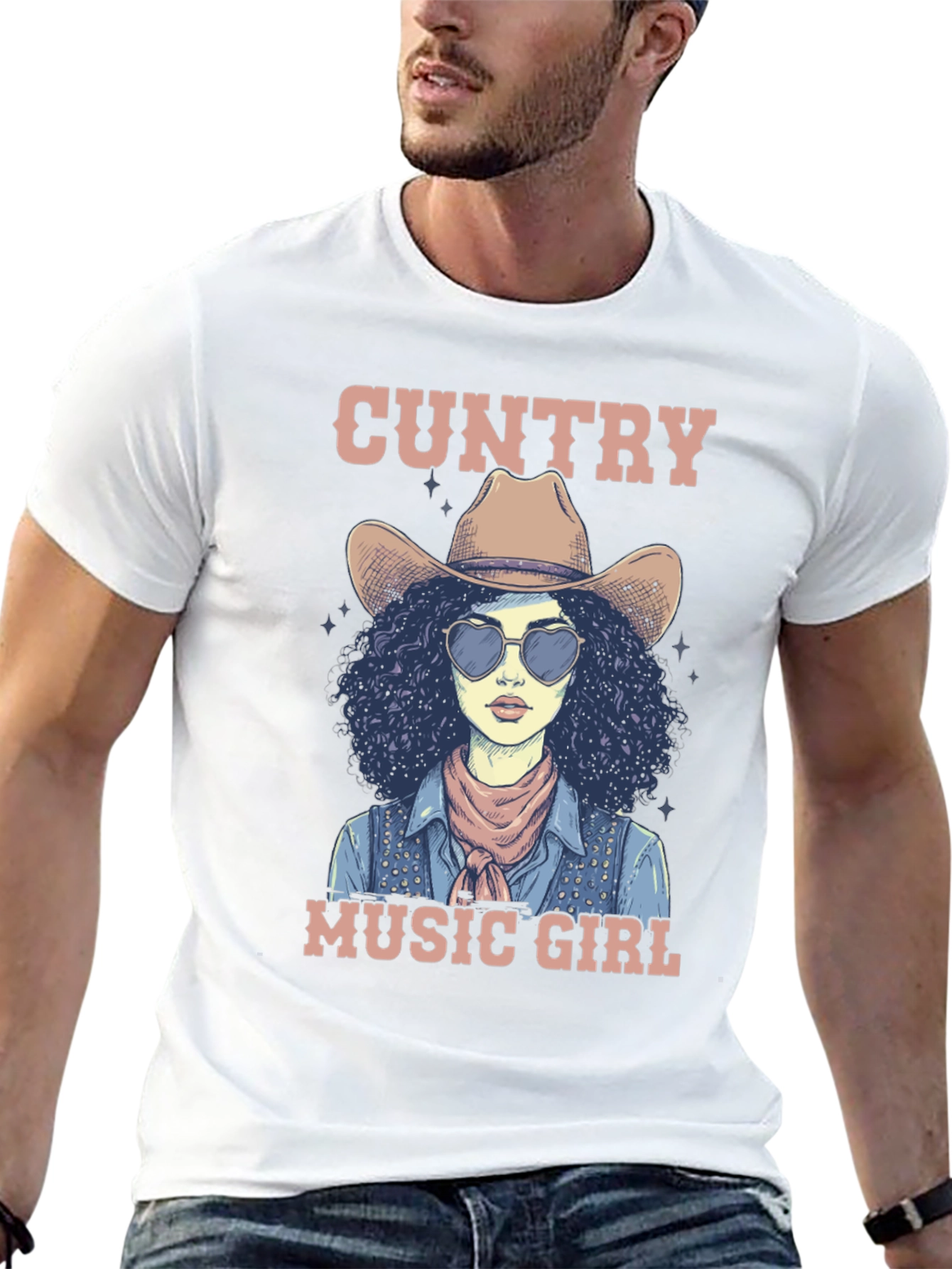 Country Music Girl Graphic T-Shirt