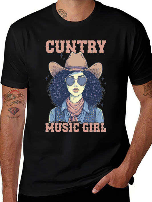 Country Music Girl Graphic T-Shirt