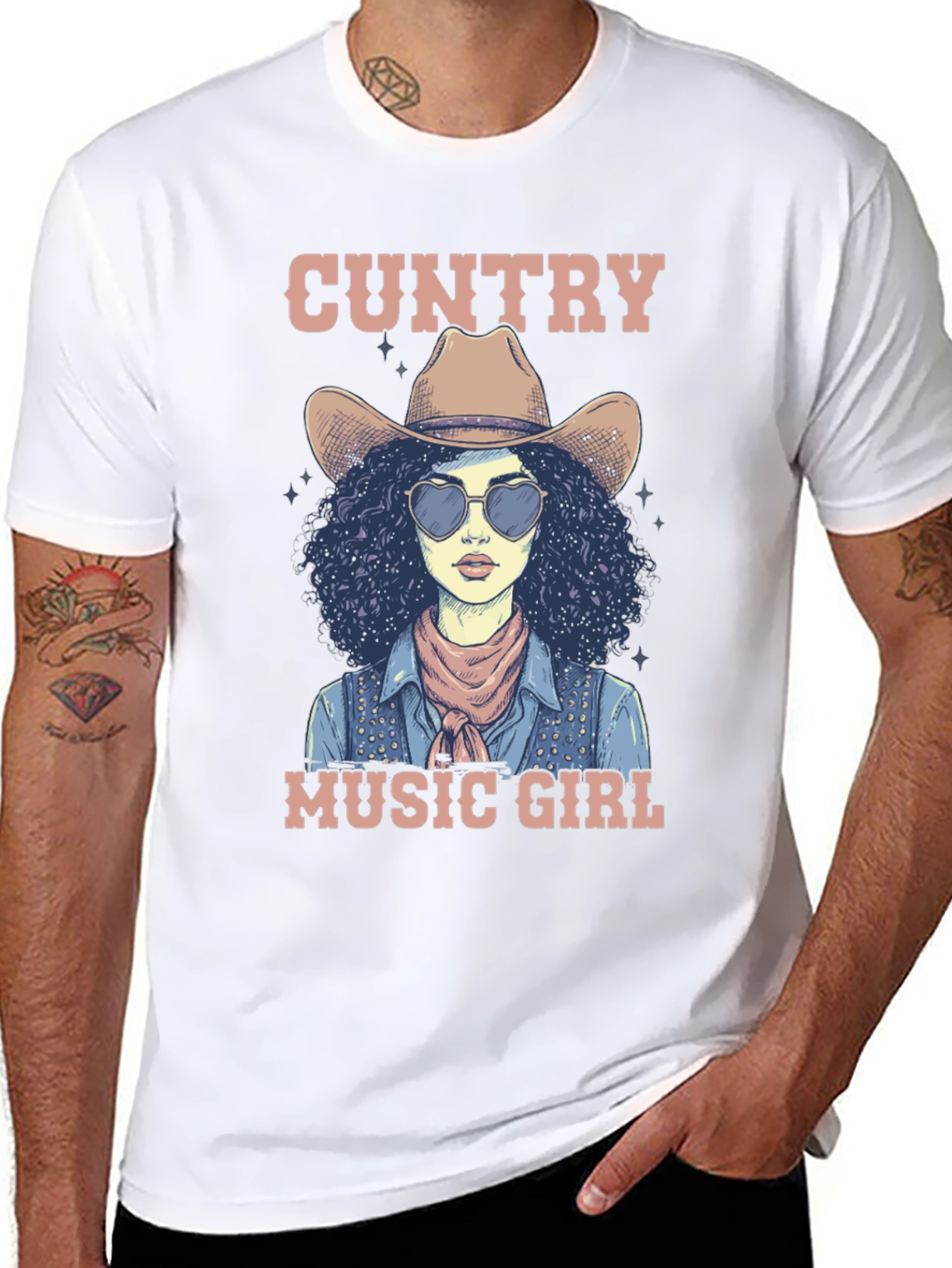 Country Music Girl Graphic T-Shirt