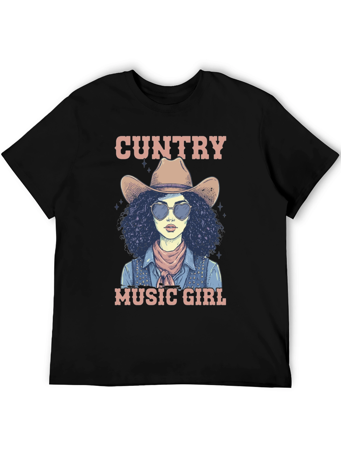 Country Music Girl Graphic T-Shirt