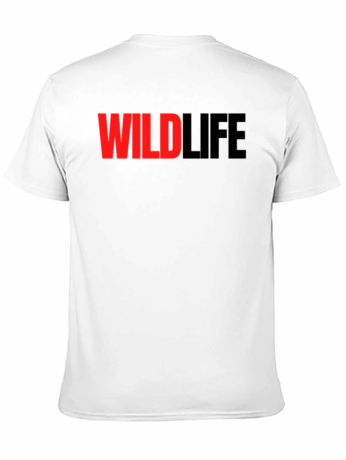 Wildlife Graphic Print Black T-Shirt