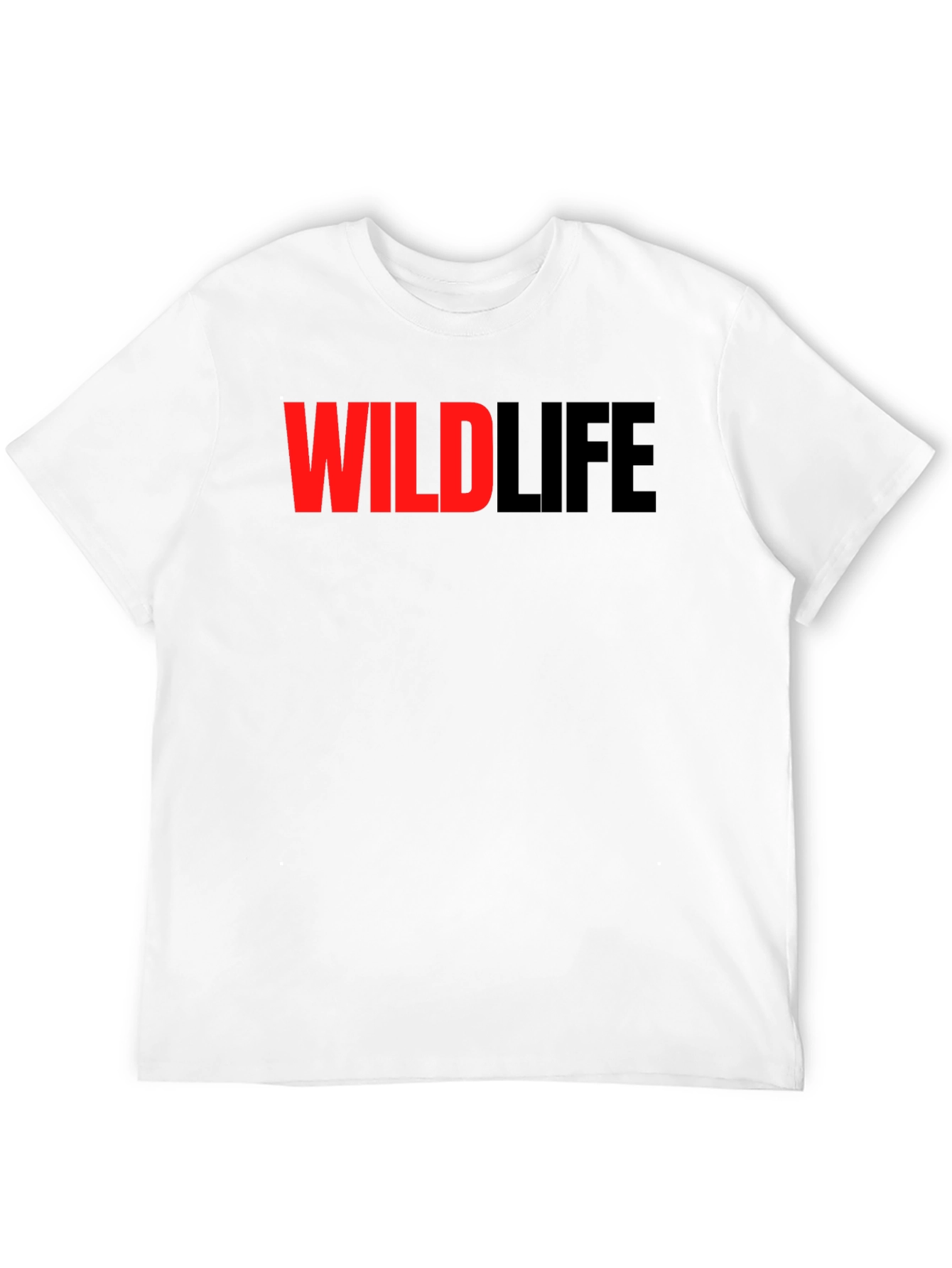Wildlife Graphic Print Black T-Shirt