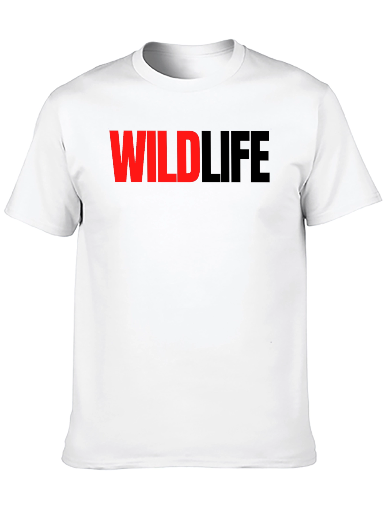 Wildlife Graphic Print Black T-Shirt