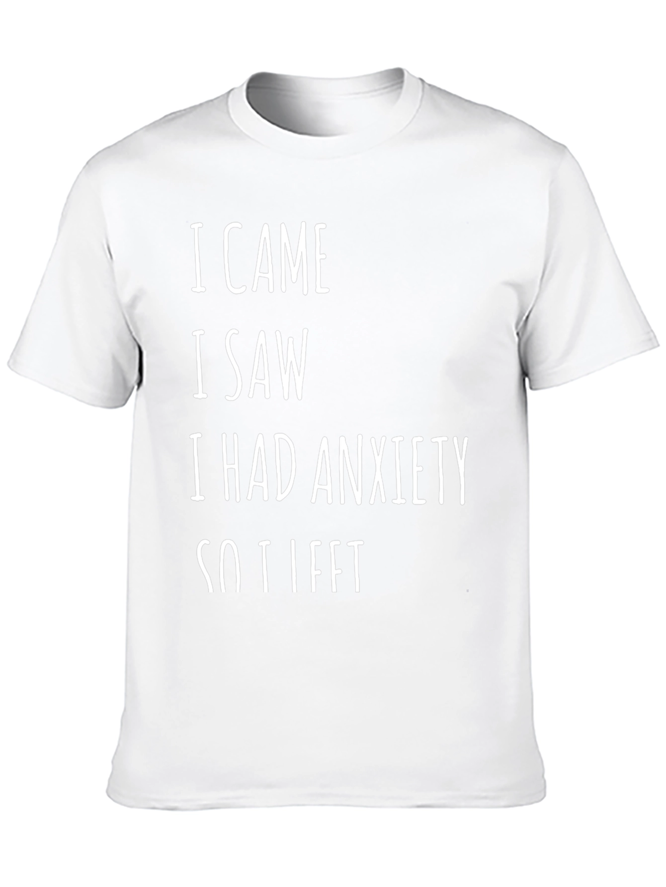 Anxiety Humor Black T-Shirt