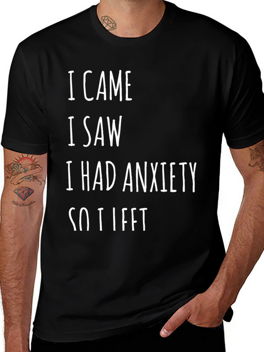 Anxiety Humor Black T-Shirt