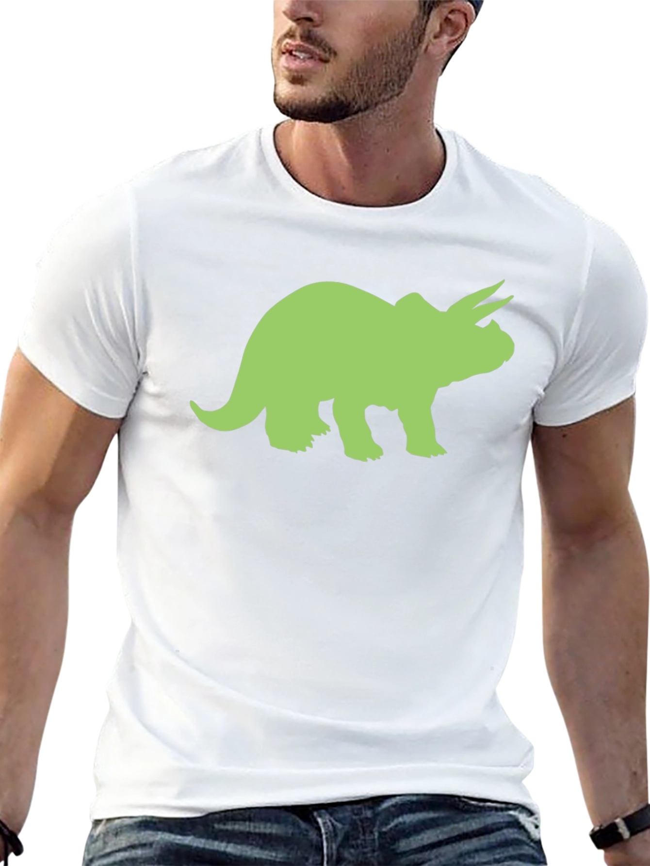Triceratops Graphic Tee - Black