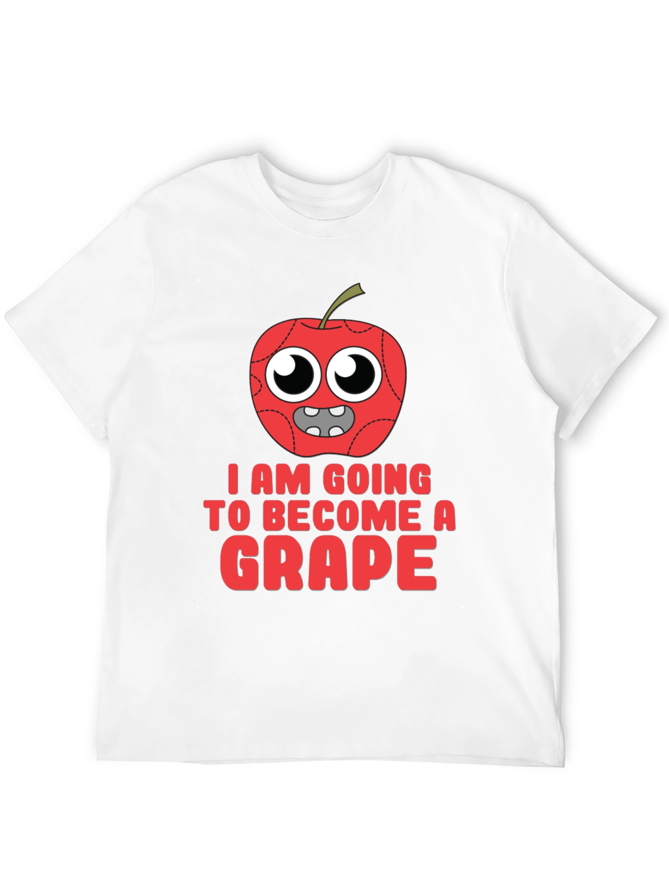 Funny Apple Becoming Grape Graphic T-Shirt