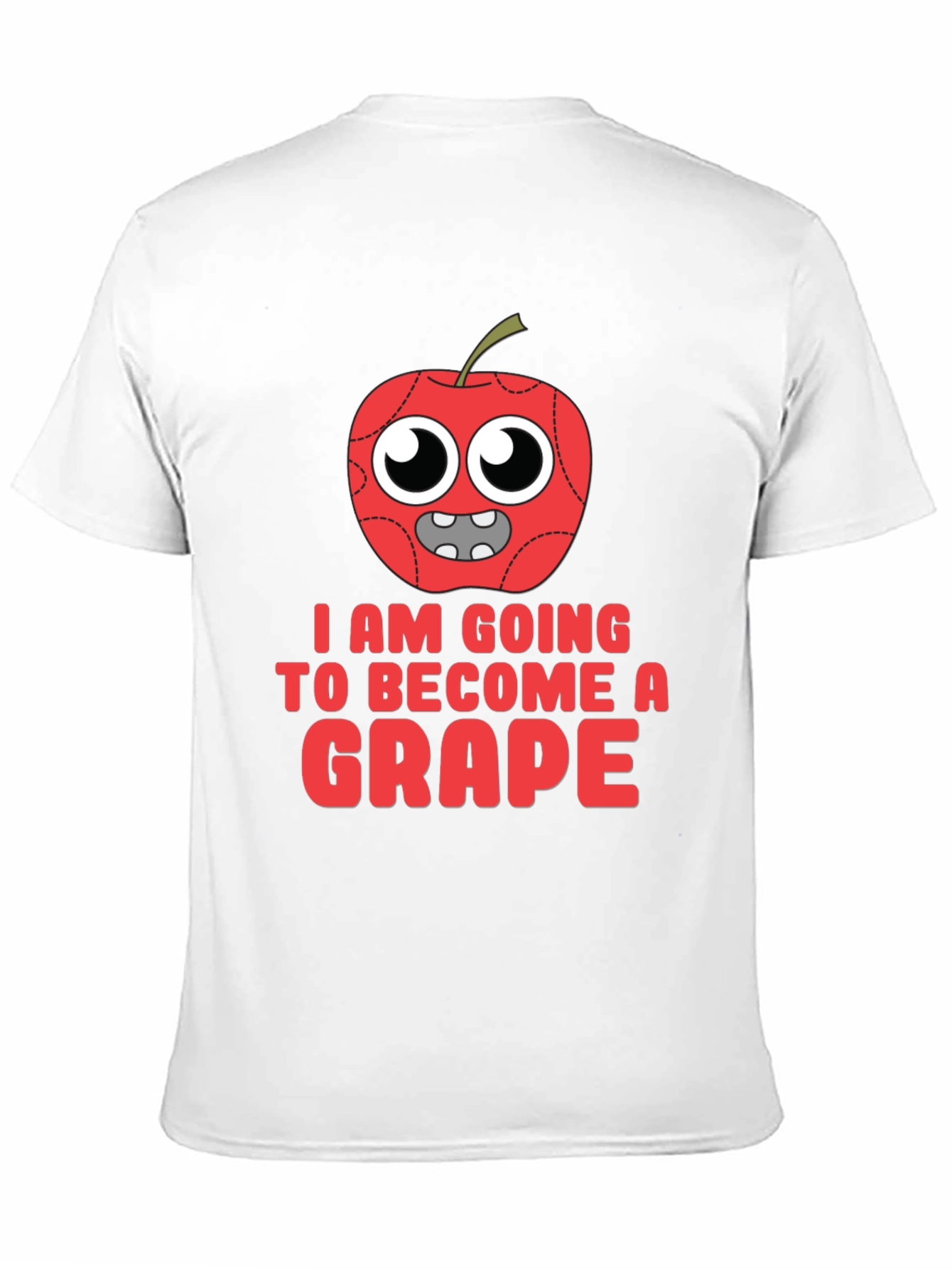Funny Apple Becoming Grape Graphic T-Shirt