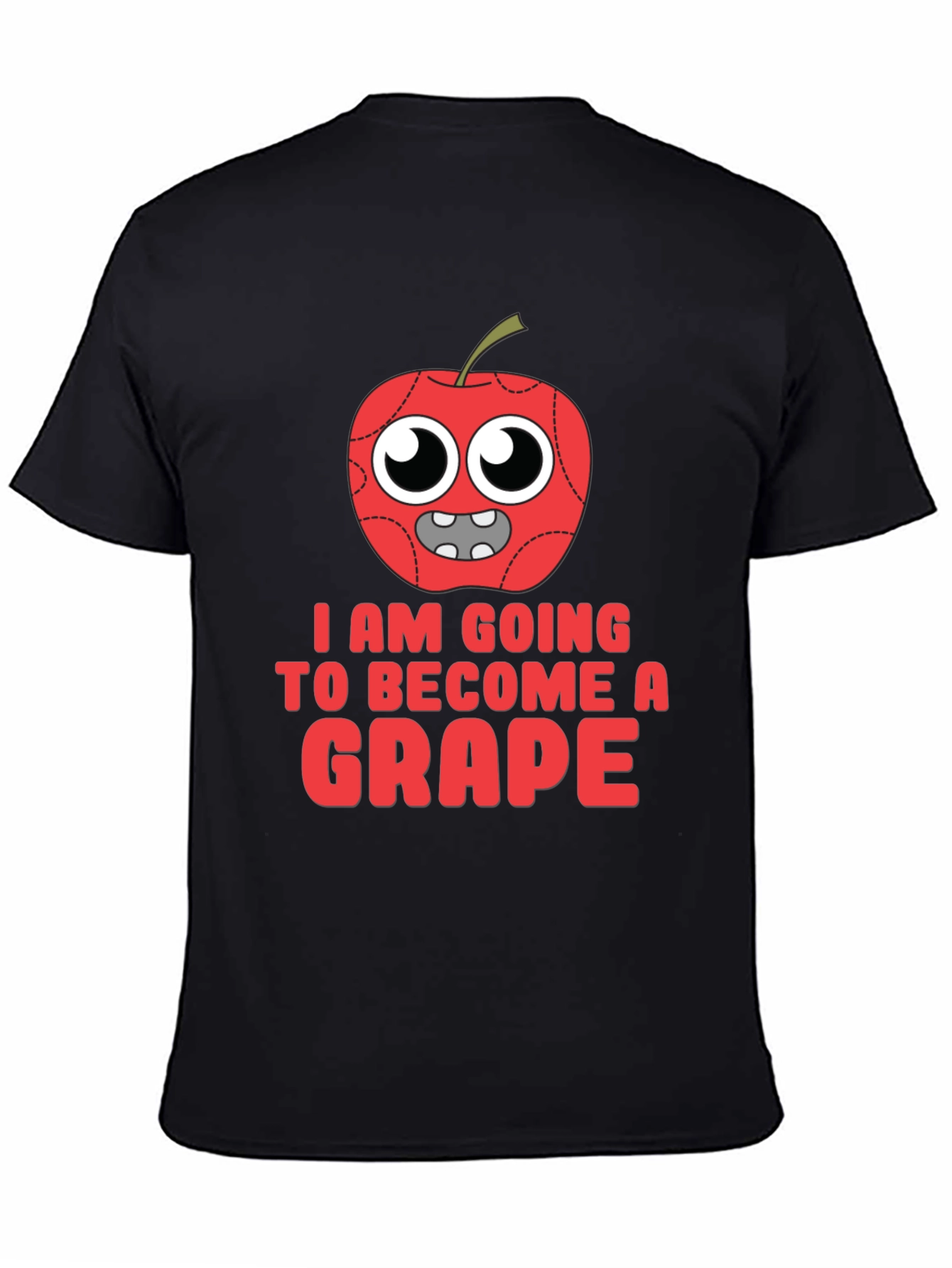 Funny Apple Becoming Grape Graphic T-Shirt