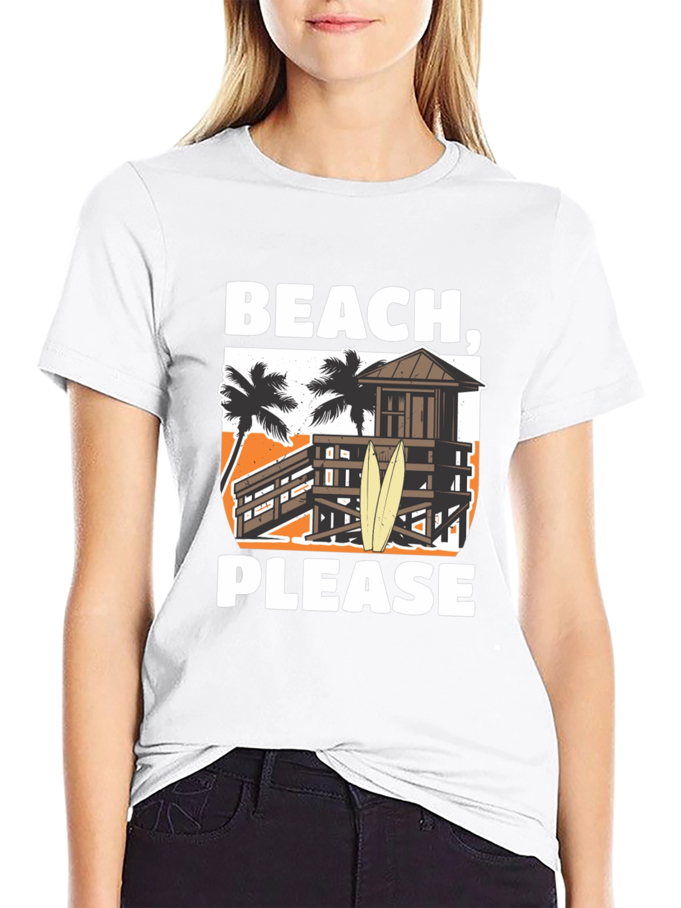Beach Please T-Shirt - Summer Vacation Apparel