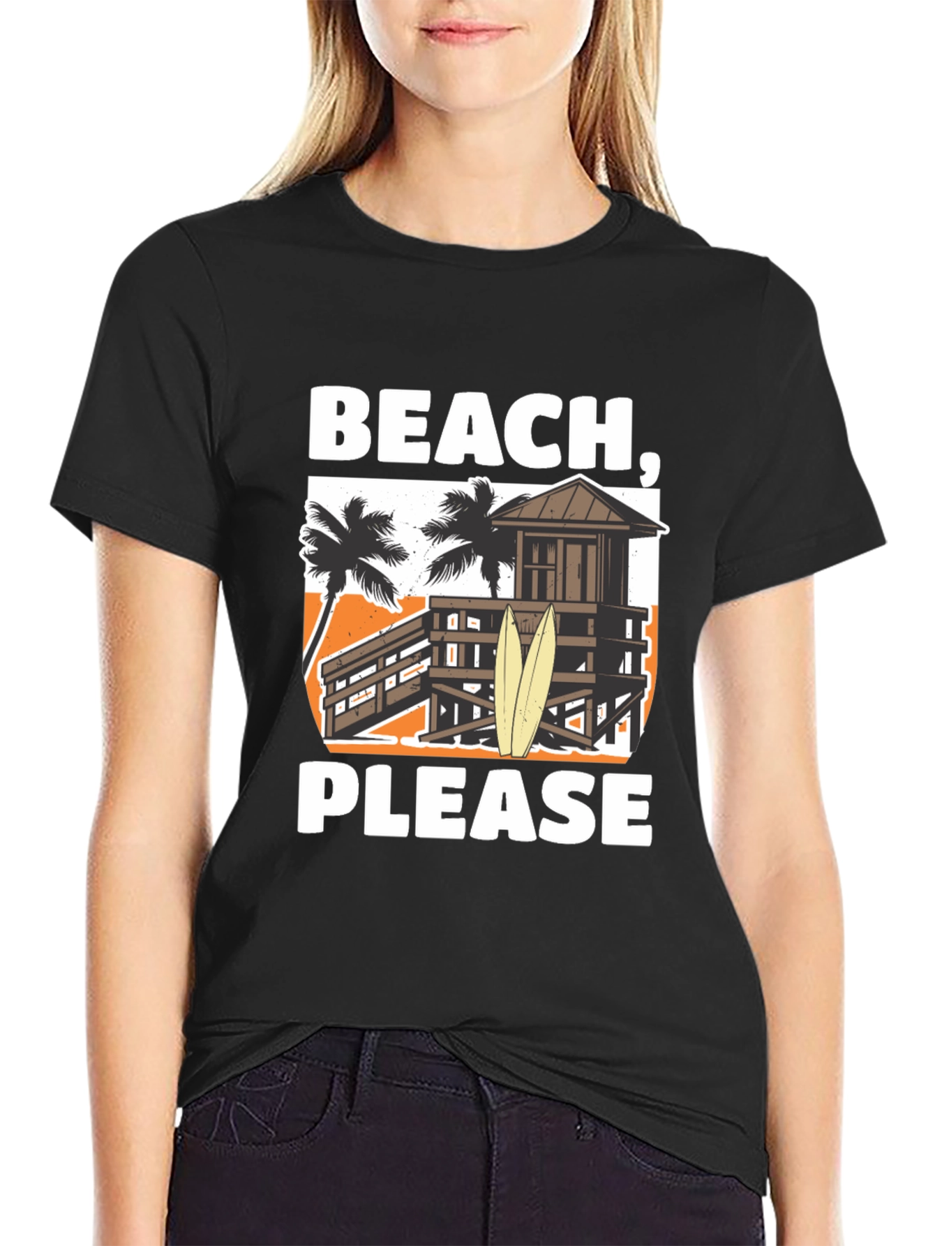 Beach Please T-Shirt - Summer Vacation Apparel