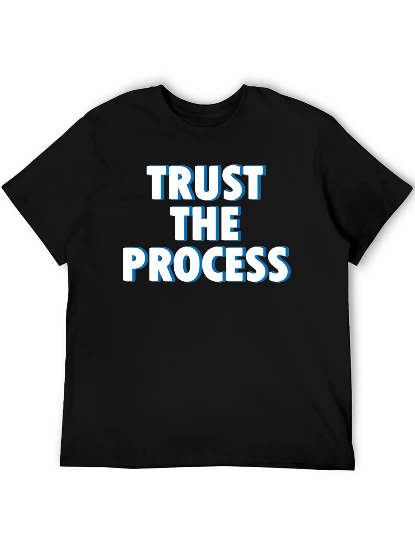 Trust The Process Graphic Tee - Black