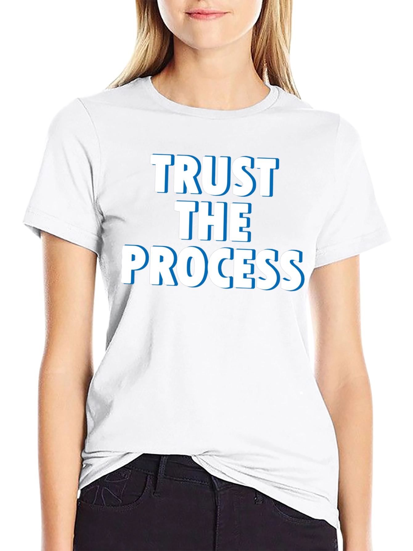 Trust The Process Graphic Tee - Black