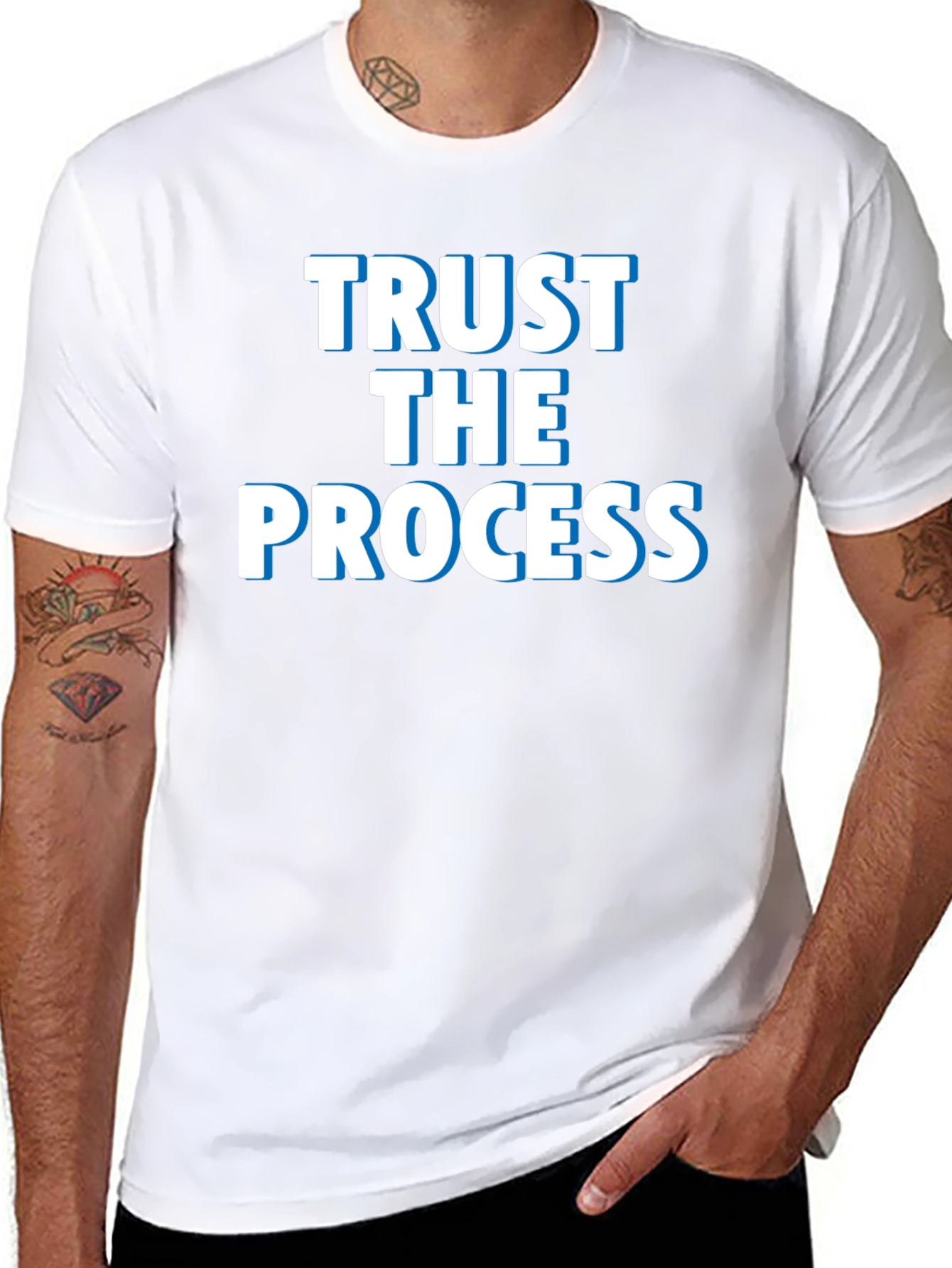 Trust The Process Graphic Tee - Black