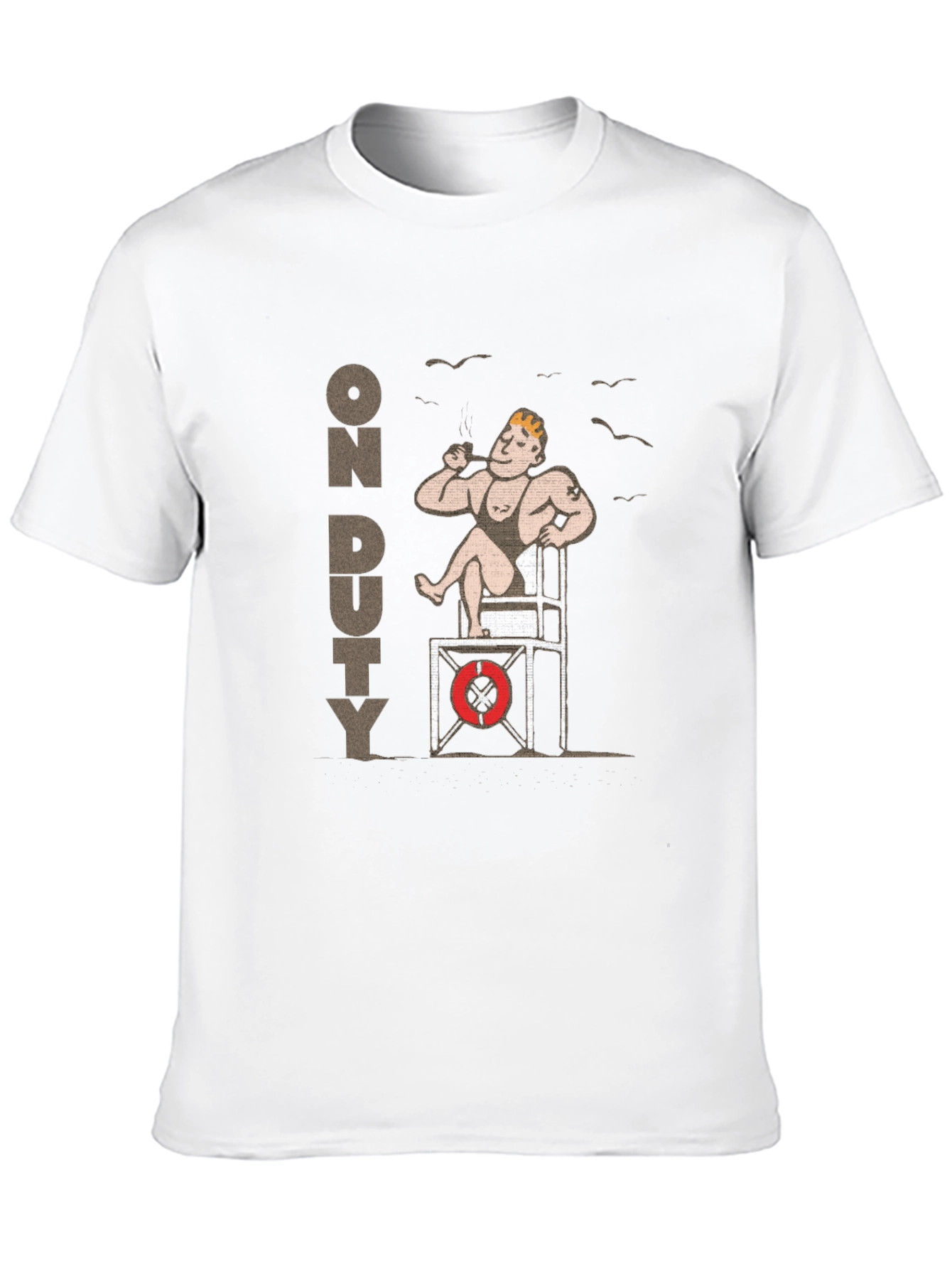 Lifeguard On Duty Graphic T-Shirt - Black