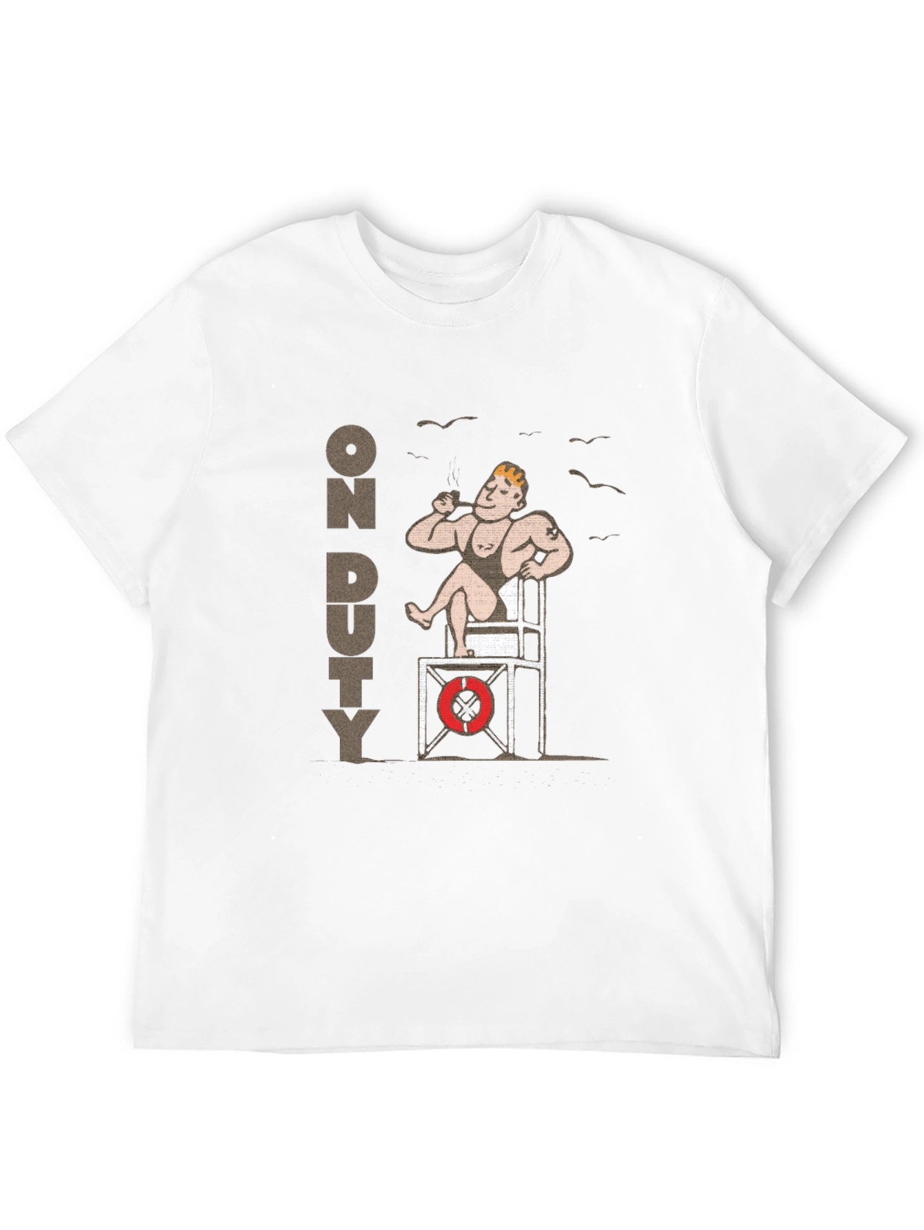 Lifeguard On Duty Graphic T-Shirt - Black