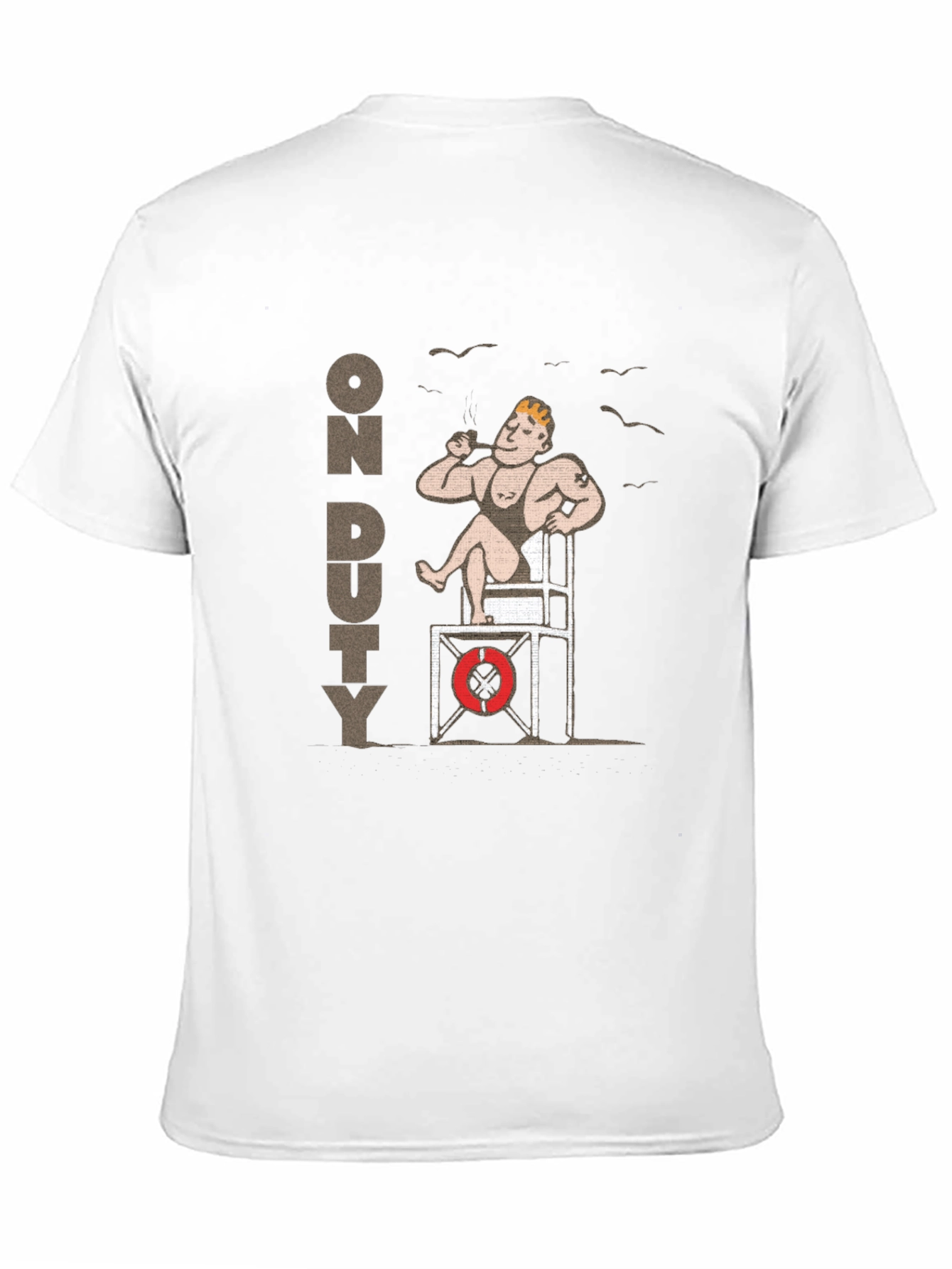 Lifeguard On Duty Graphic T-Shirt - Black