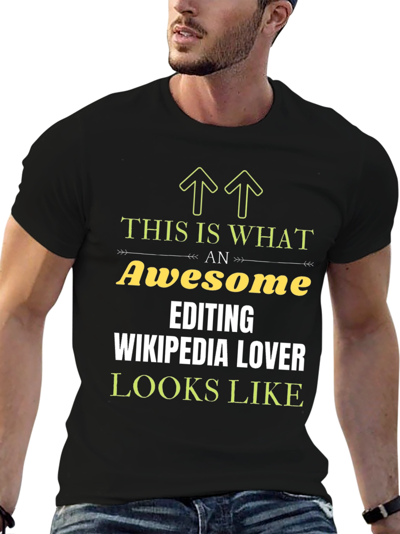 Awesome Wikipedia Editing Lover Black T-Shirt