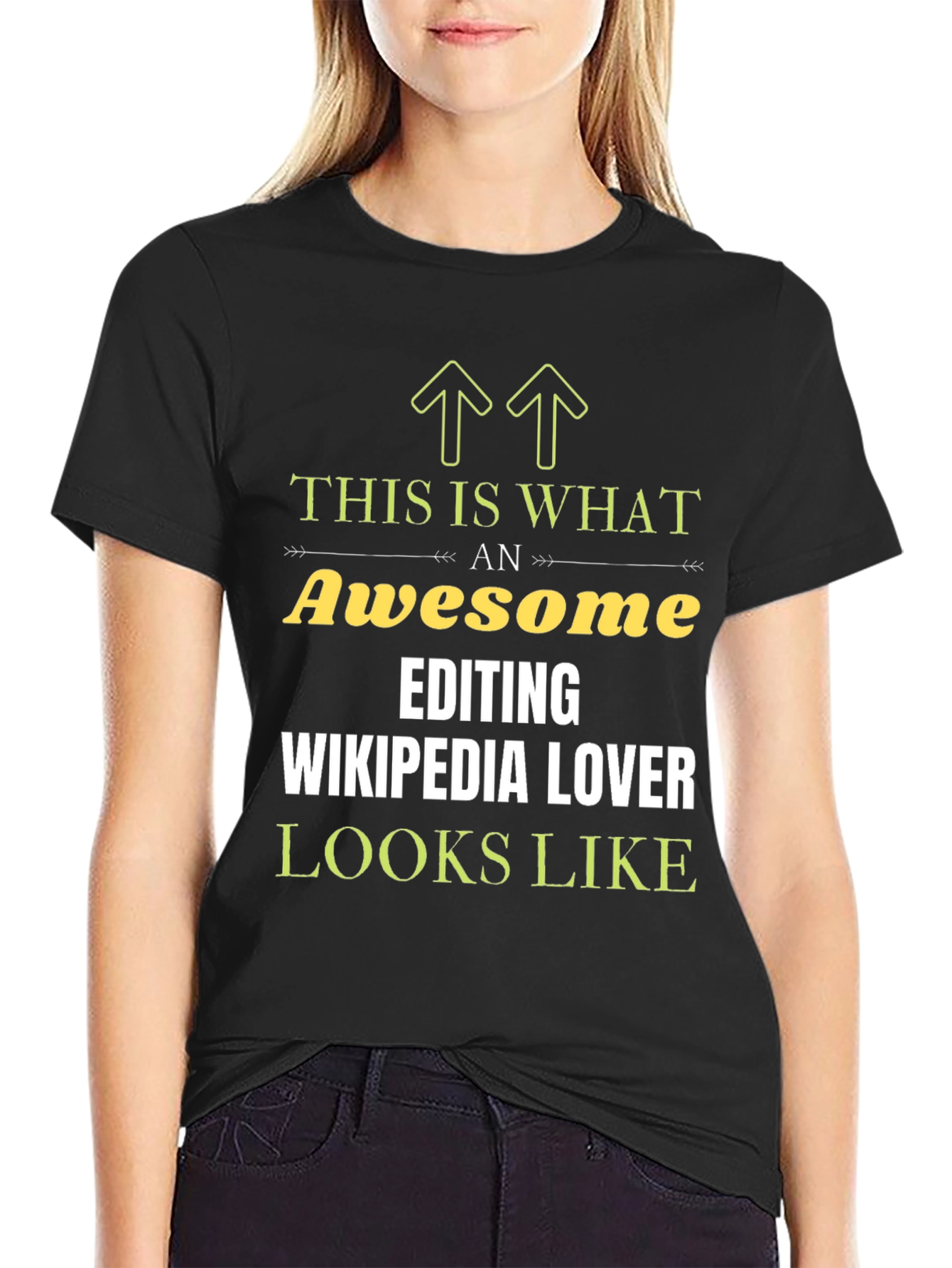 Awesome Wikipedia Editing Lover Black T-Shirt