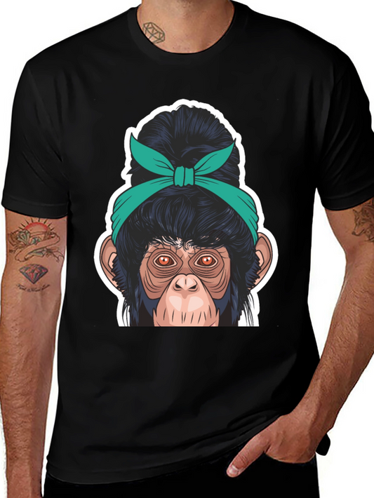 Monkey Headband Graphic Tee